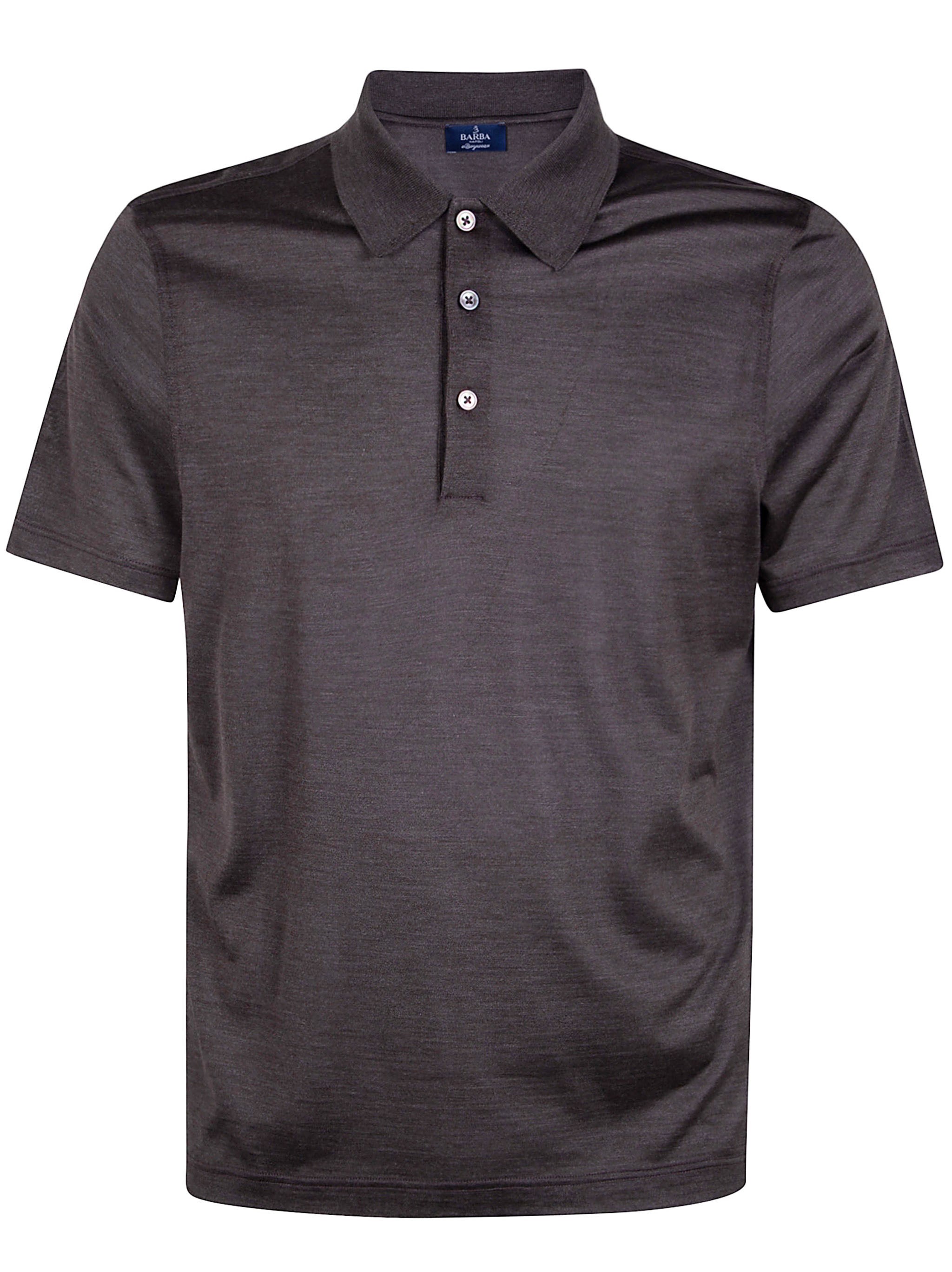BARBA NAPOLI Silk Polo Shirt