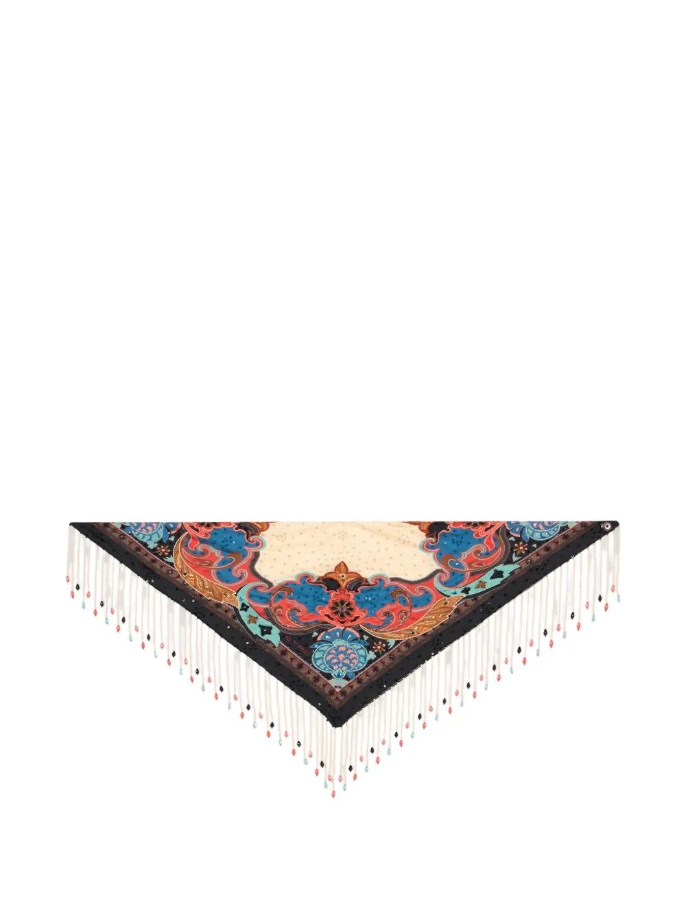 ETRO Printed And Embroidered Bandana
