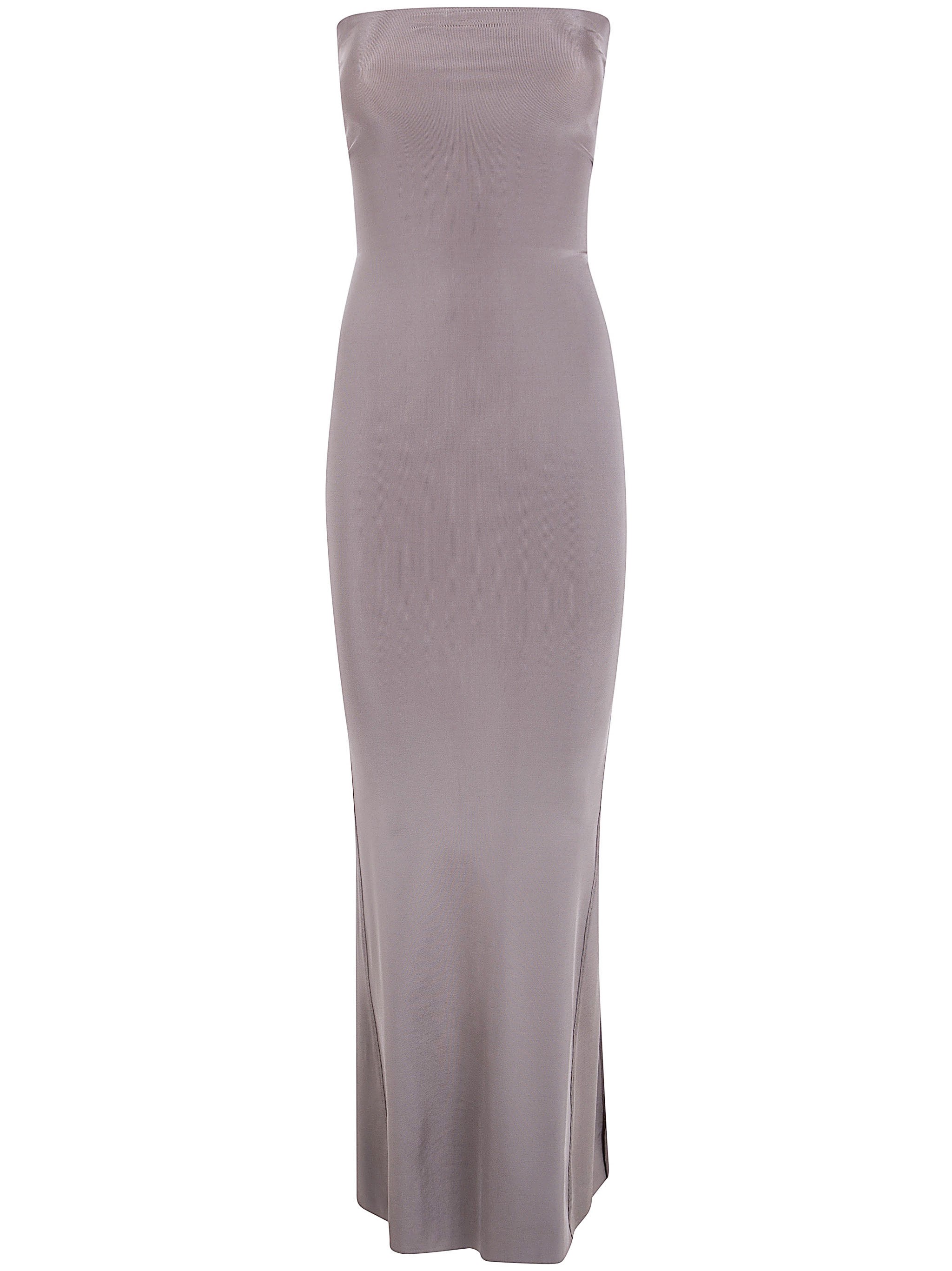 Rick Owens Dirt Coda Long Skirt In Gray