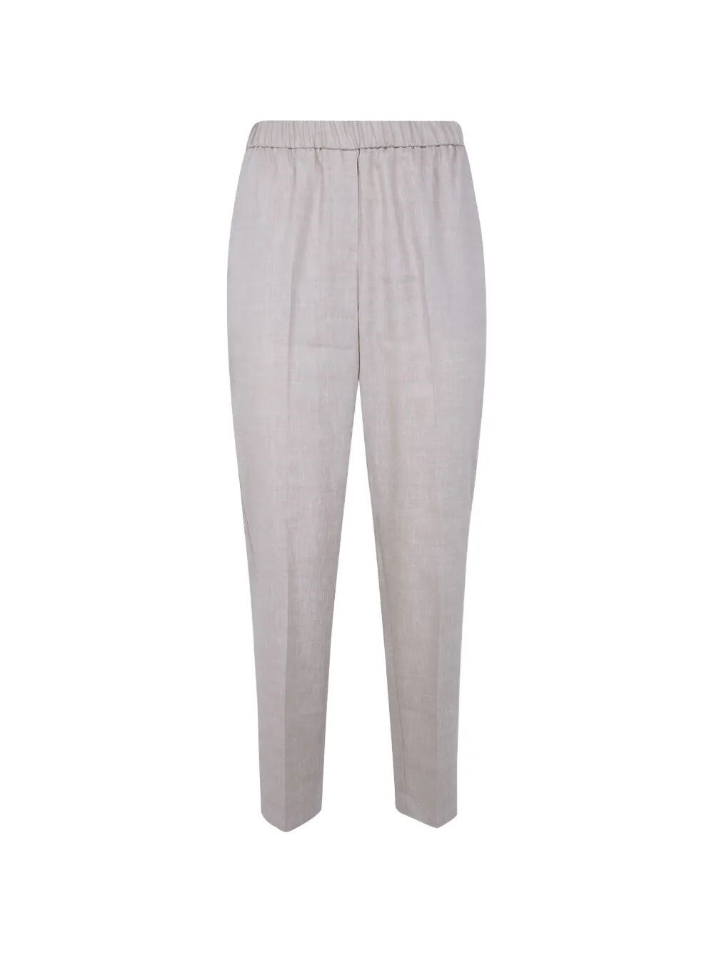 PESERICO Linen Wool Blend Natural Stretch 'Estrato' Trousers