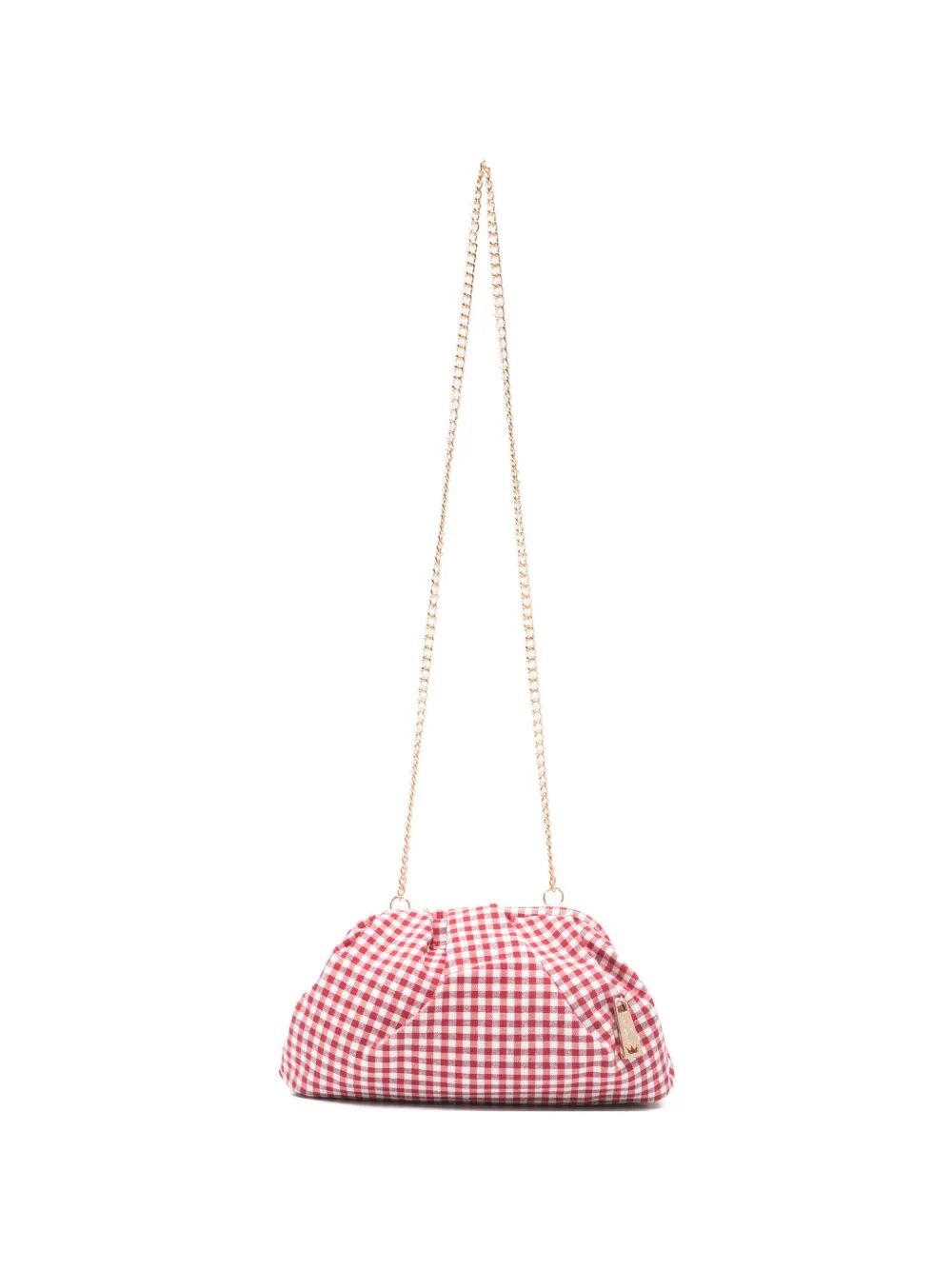 LA MILANESA "Petunia" Little Squared Vichy Canva Crossbody Bag