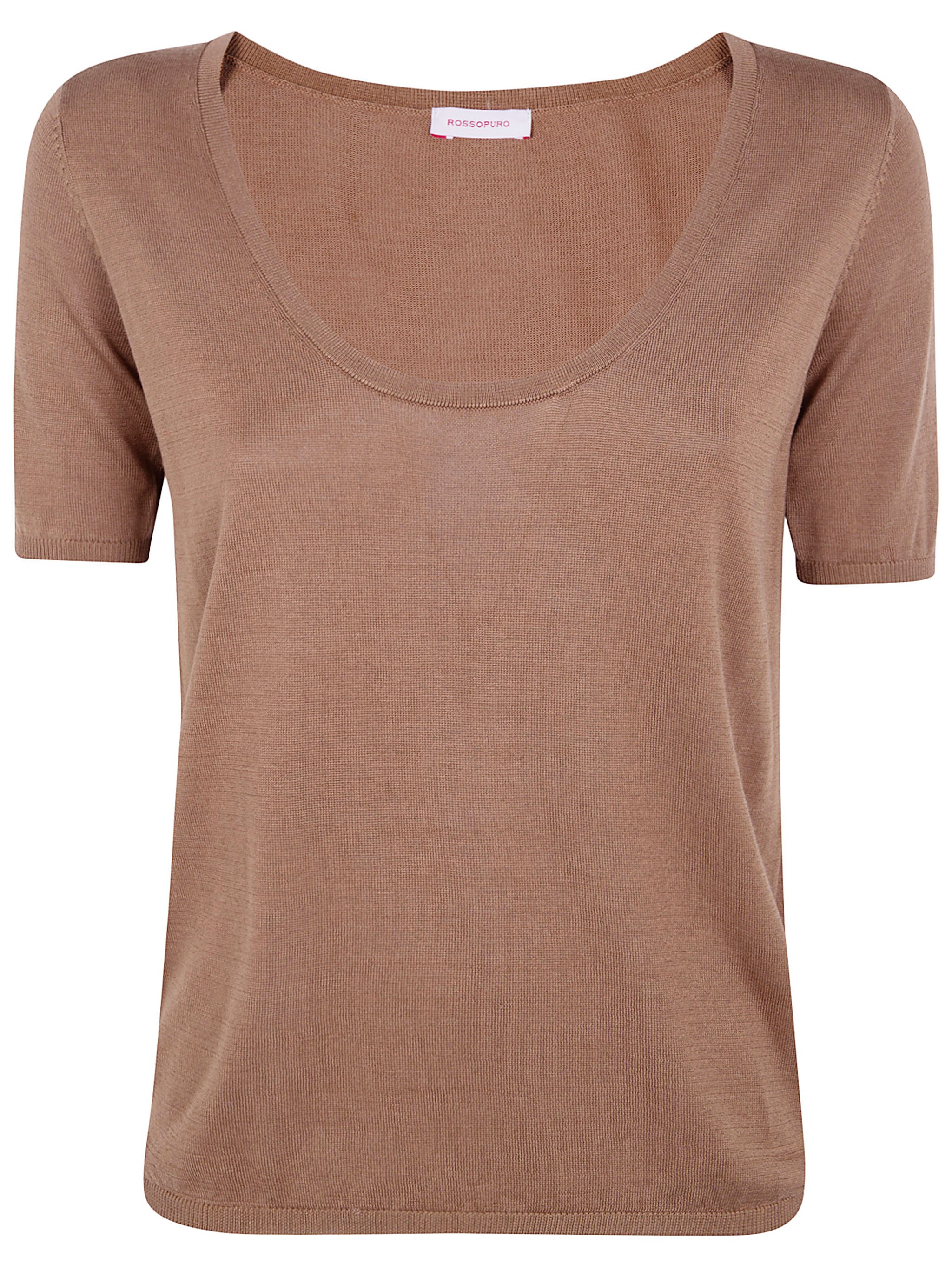 ROSSO PURO Short Sleeved U Neck T-Shirt