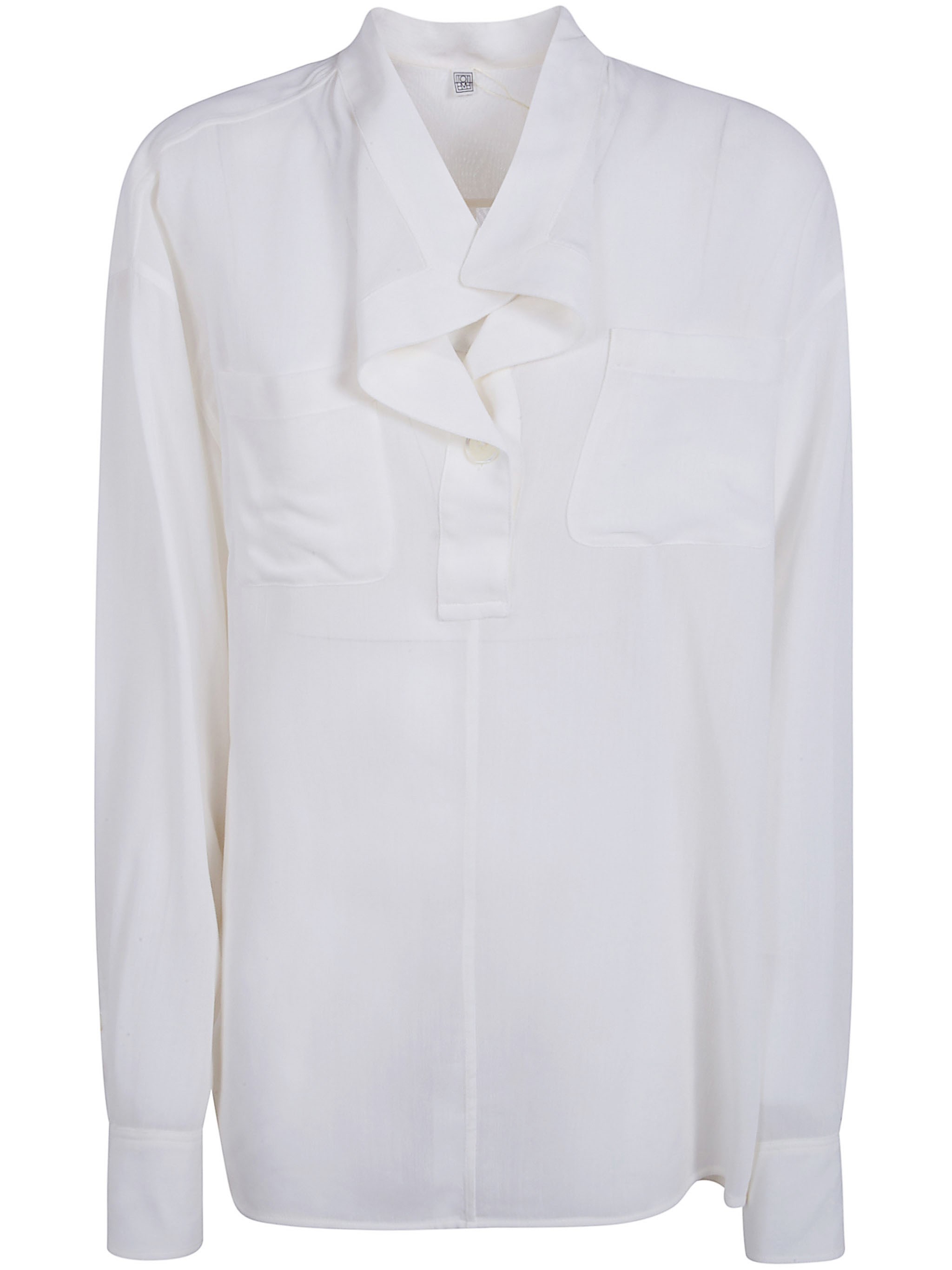 TOTEME Overlapping Collar Blouse
