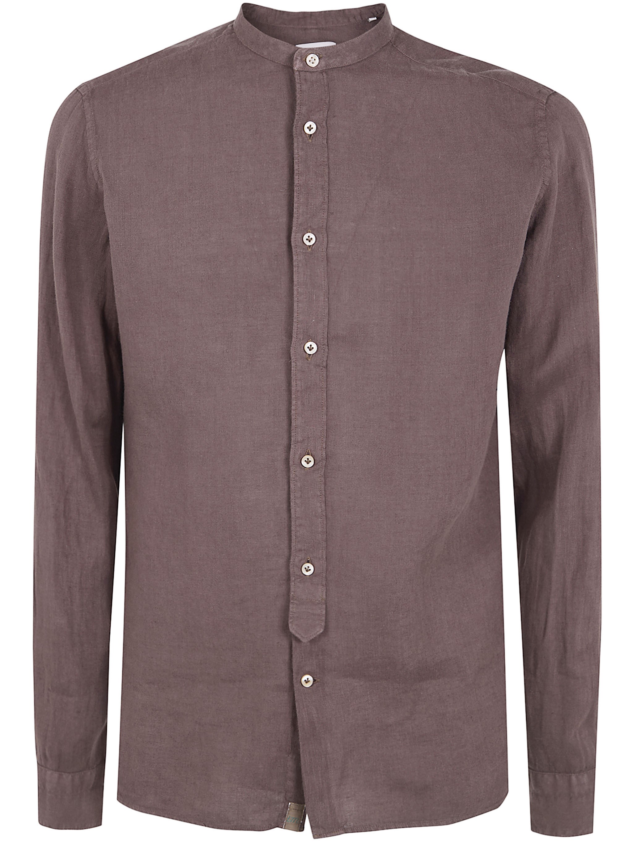 TINTORIA MATTEI Linen Shirt With A Mandarin Collar