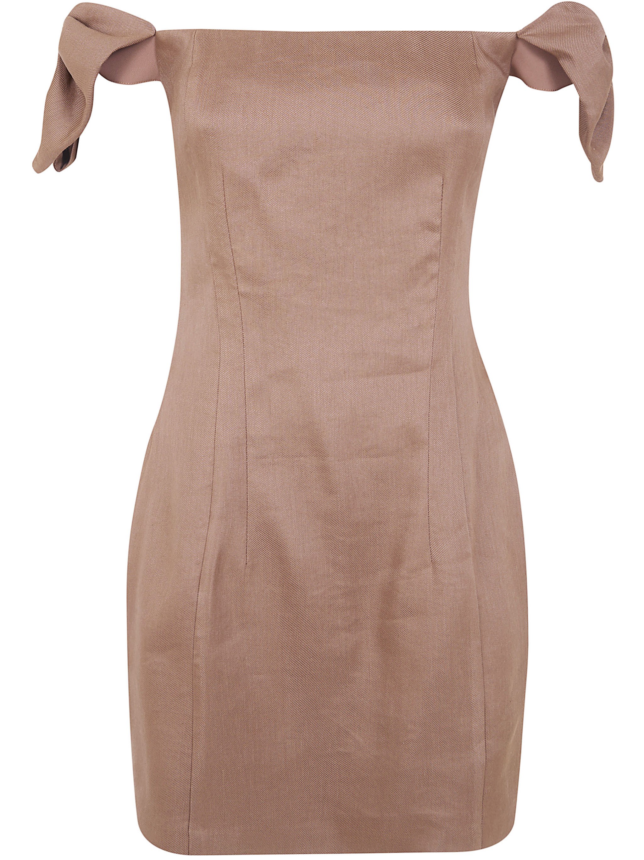 ELISABETTA FRANCHI Mini Naked Shoulders Dress