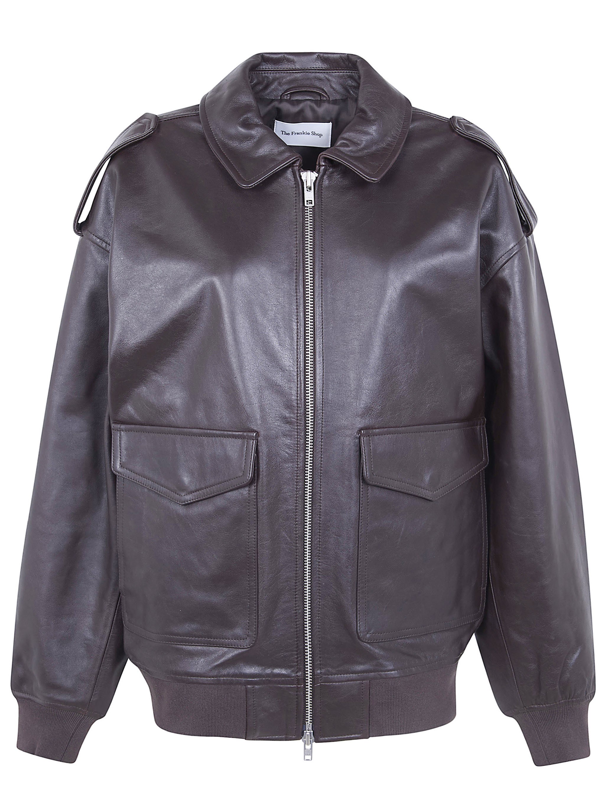 THE FRANKIE SHOP Viper Leather Jacket