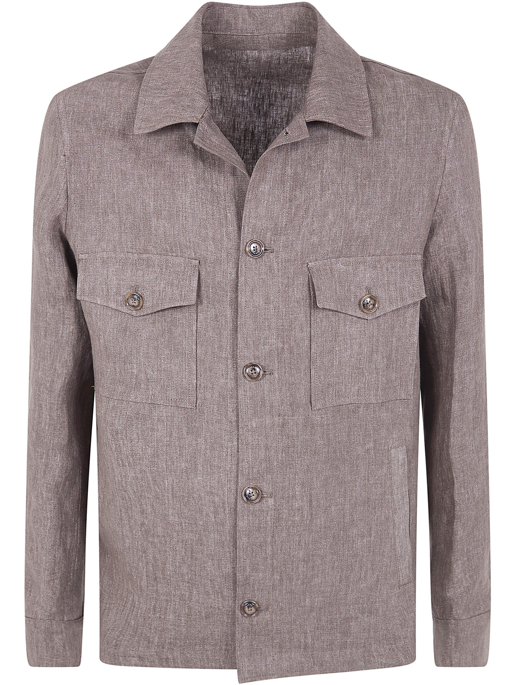 BARBA NAPOLI Park Linen Shirt