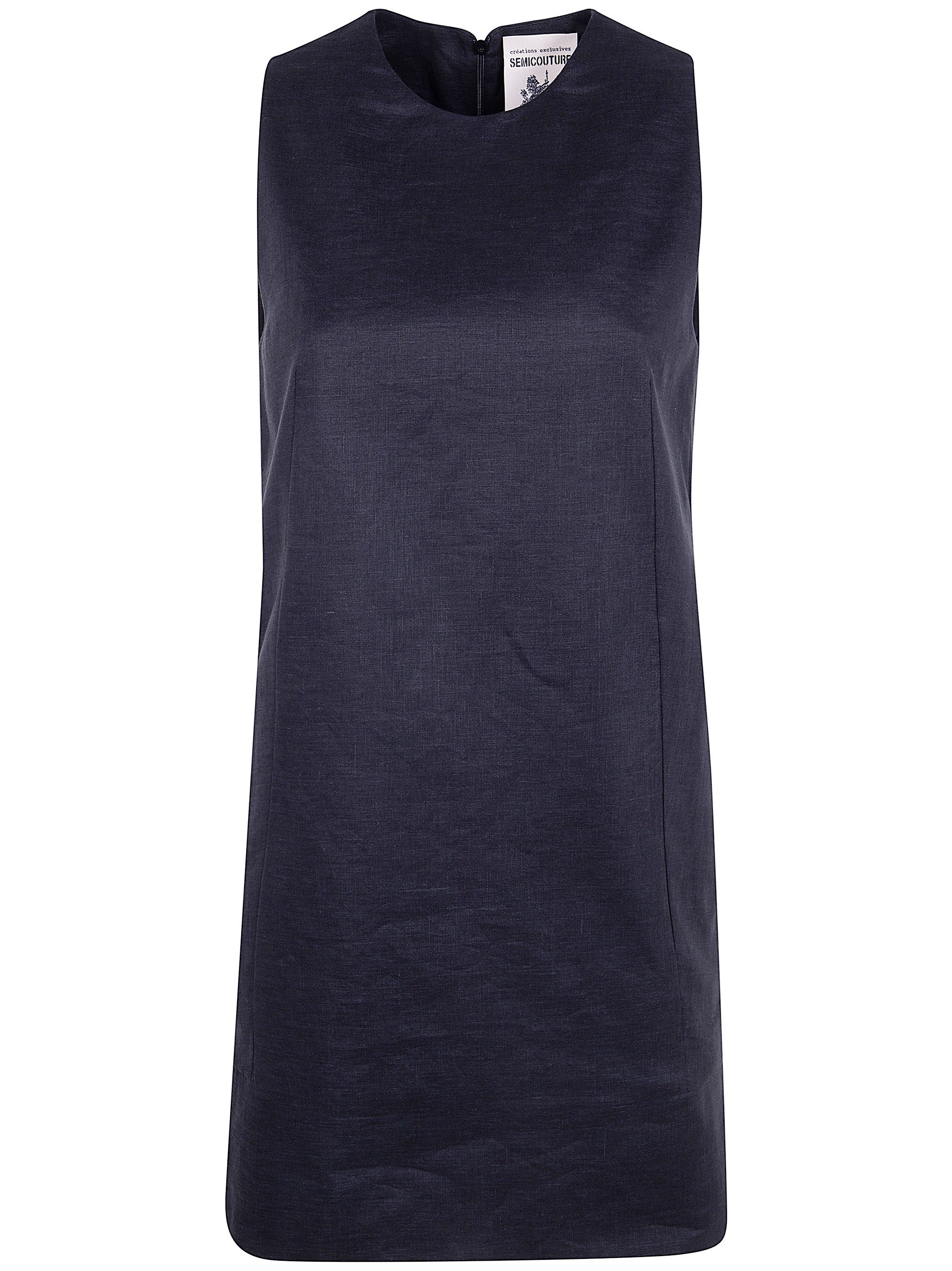 SEMICOUTURE Linen Shorts Dress