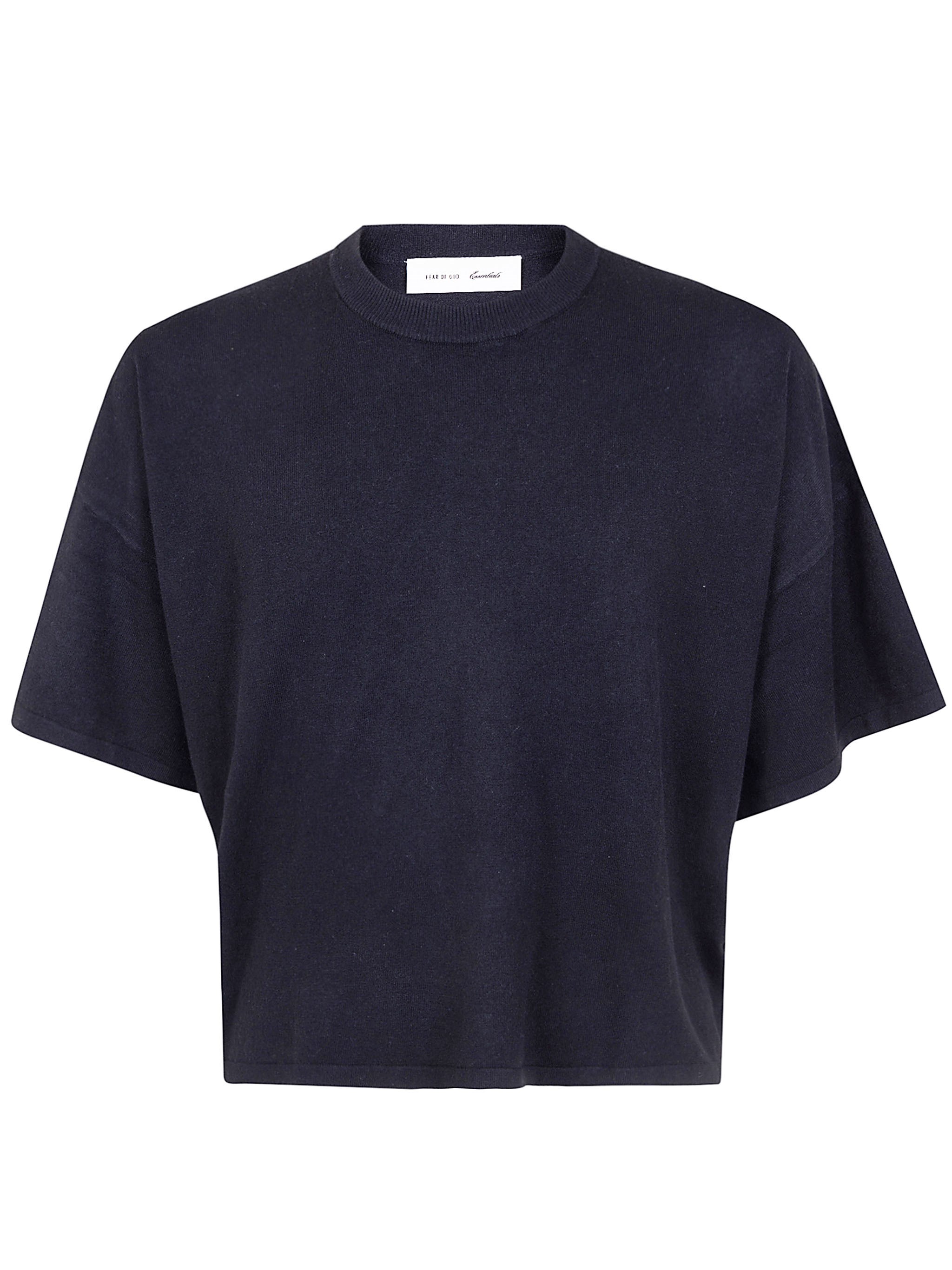 Essentials Womens Boxy Knit Tee