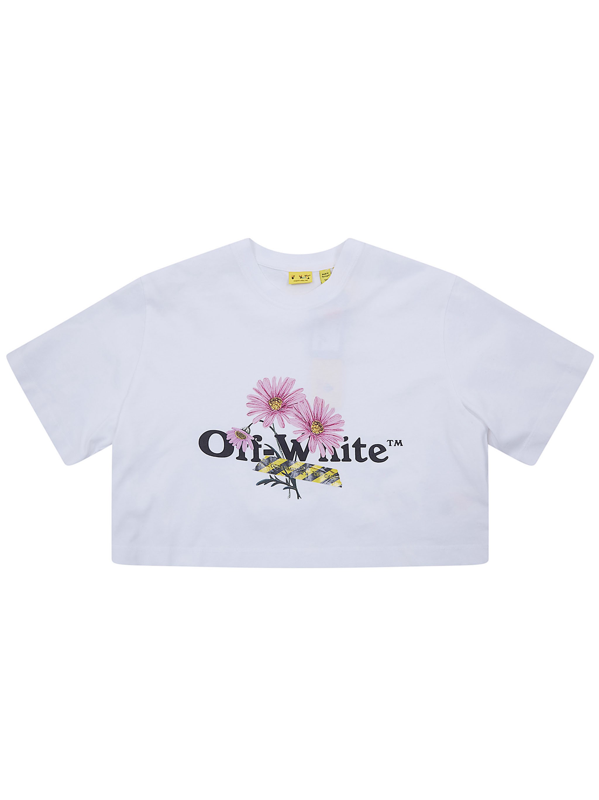 OFF WHITE KIDS "Daisy" Logo Box Tee S/S