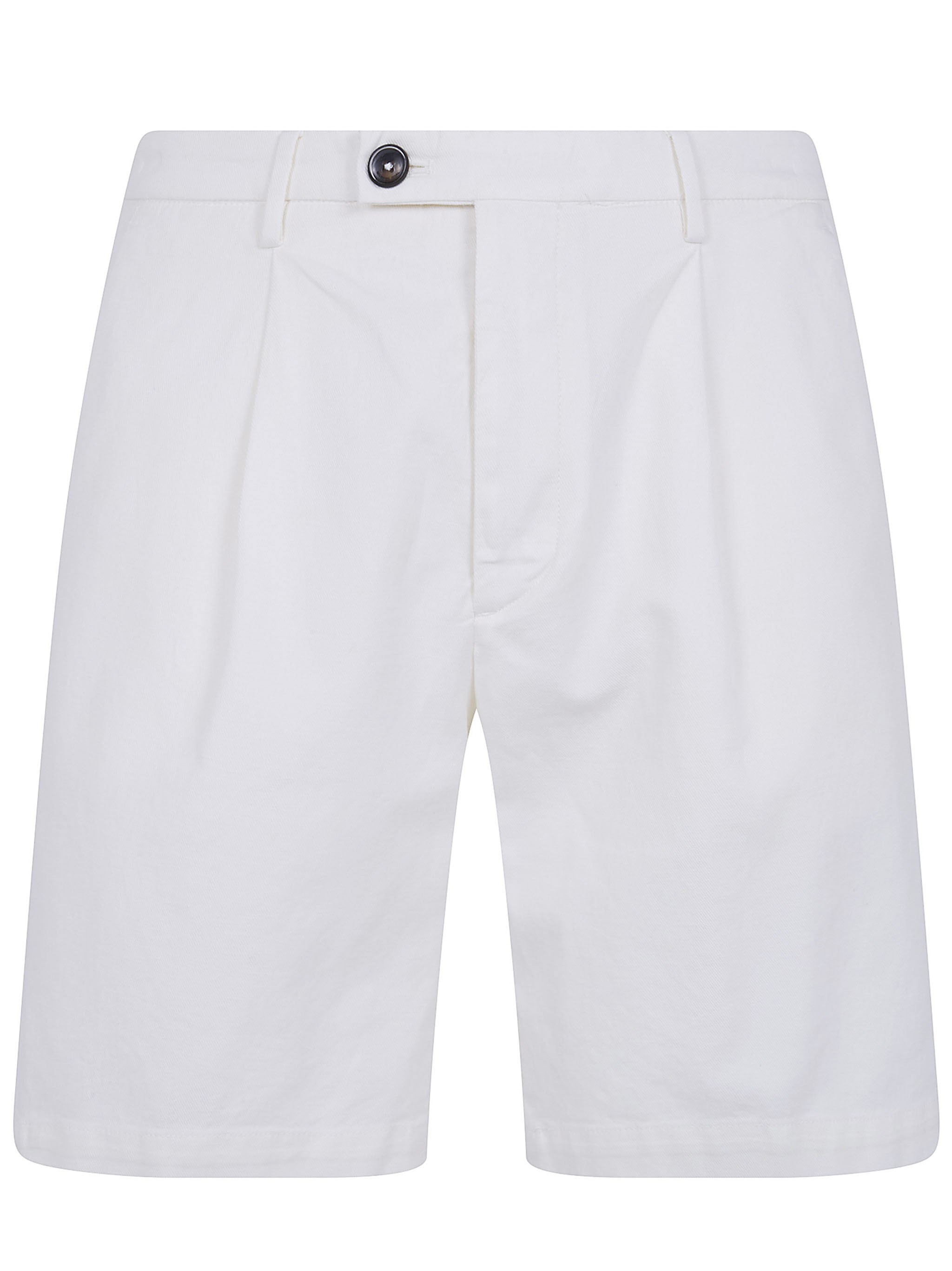 MICHAEL COAL Cotton & Linen Bermuda Trousers