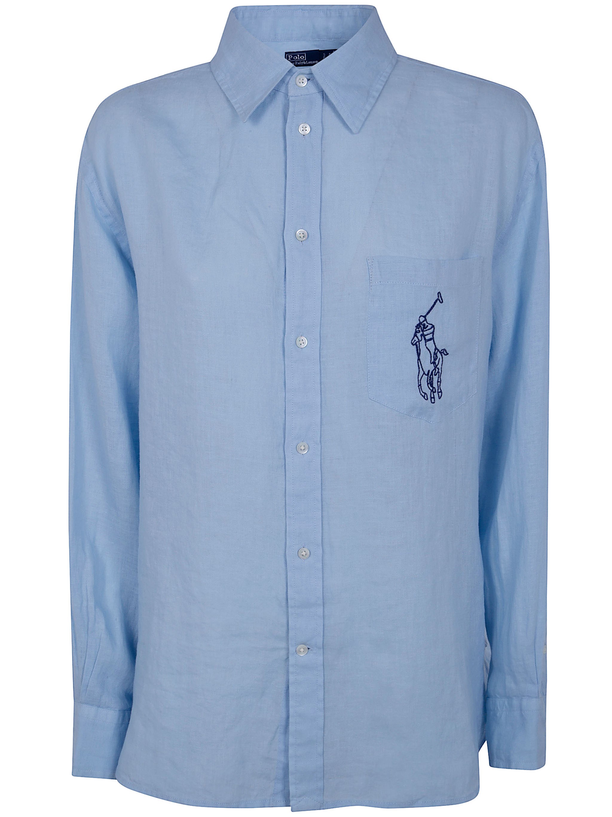 Polo Ralph Lauren Woven Sport Shirt In Blue