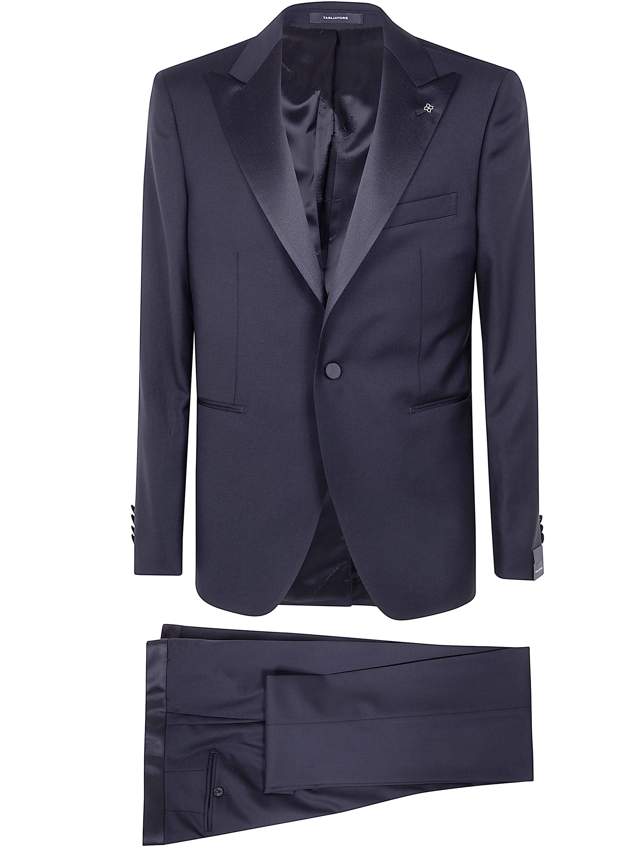 Tagliatore Suit 100% Virgin Wool “Sfbr15a01.Lis070001 N5712 Black”
