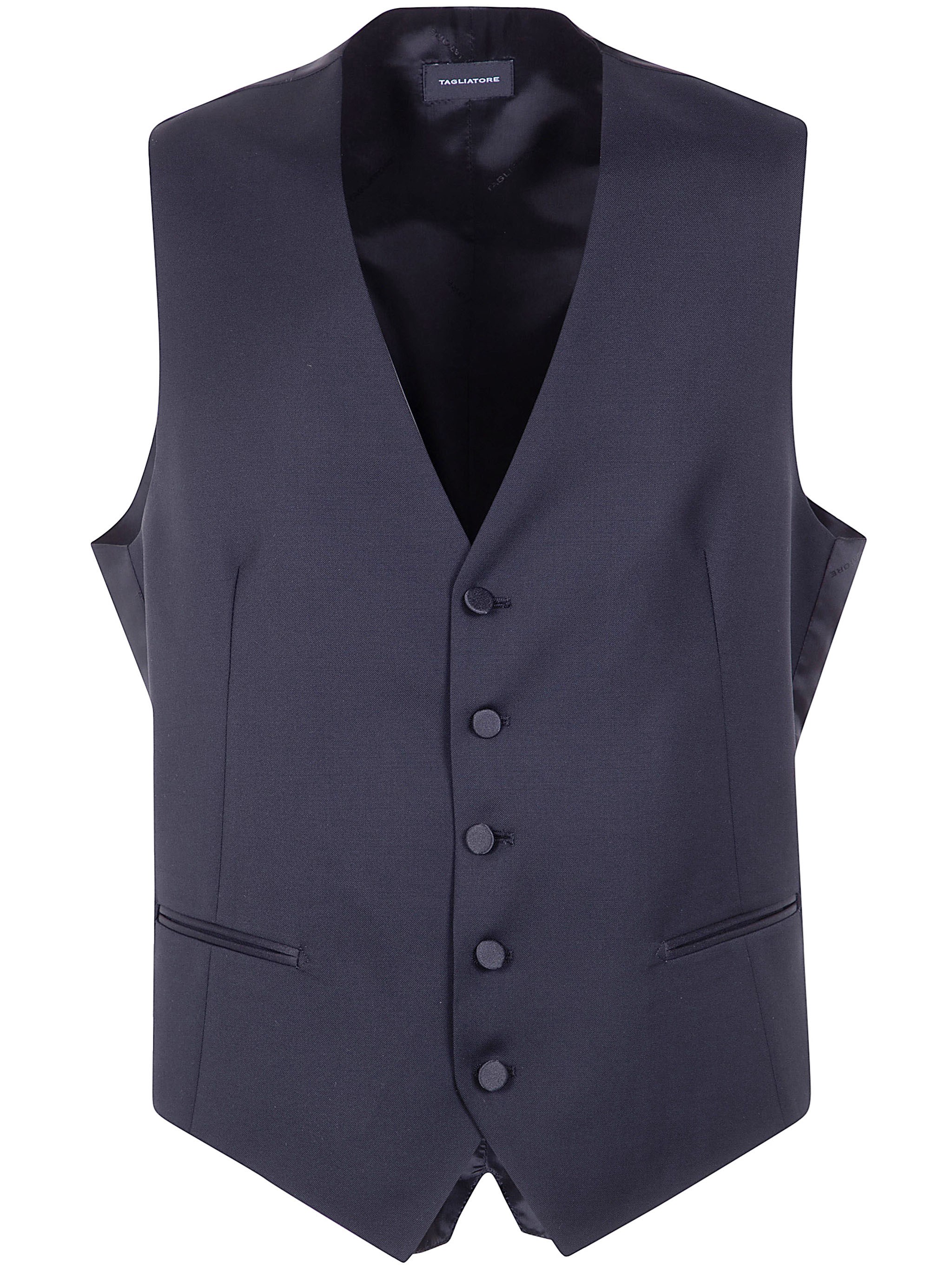 TAGLIATORE Gilet Wool 100% Virgin Wool　TAGLIATORE ジレ ウール 100% バージンウール TAGLIATORE