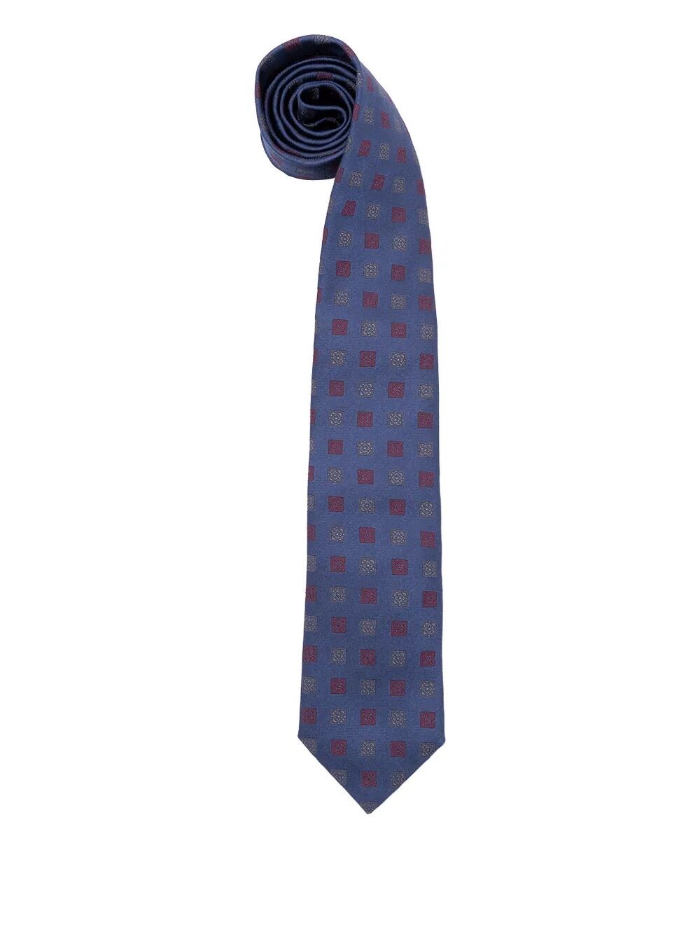 BRUNELLO CUCINELLI Tie Classic "Navy Strawberry Grey"　BRUNELLO CUCINELLI ネクタイ クラシック「ネイビー ストロベリー グレー」 BRUNELLO