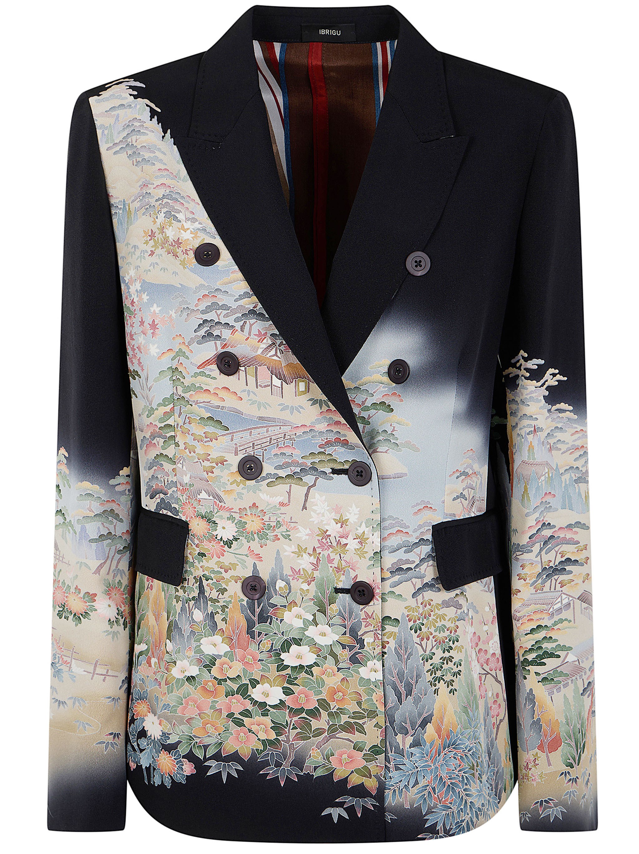 IBRIGU Jacket Floral Pattern "Kimono