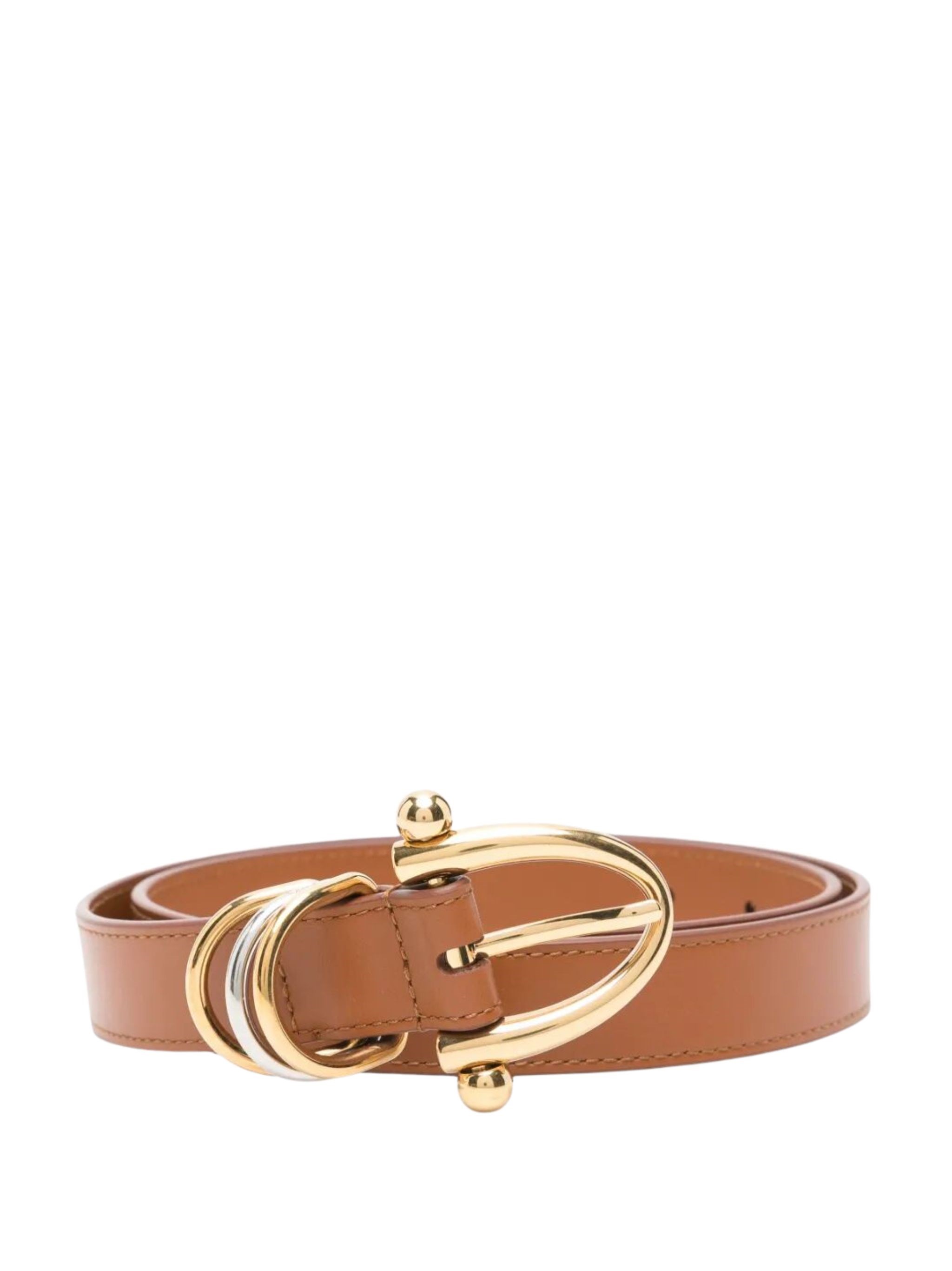 CHLOE Belt Gold Buckle "Chc25sc004sfb 26M Clay Brown"　クロエ ベルト ゴールドバックル 「Chc25sc004sfb 26M クレイブラウン」 CHLOE
