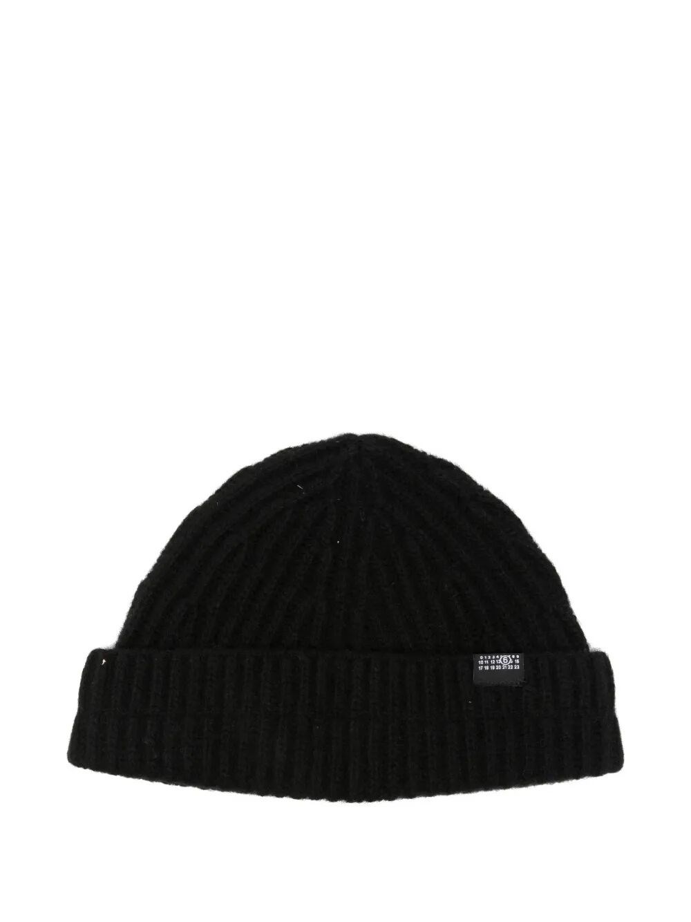 MM6 Maison Margiela Hat Wool Black "Harbor Beanie"