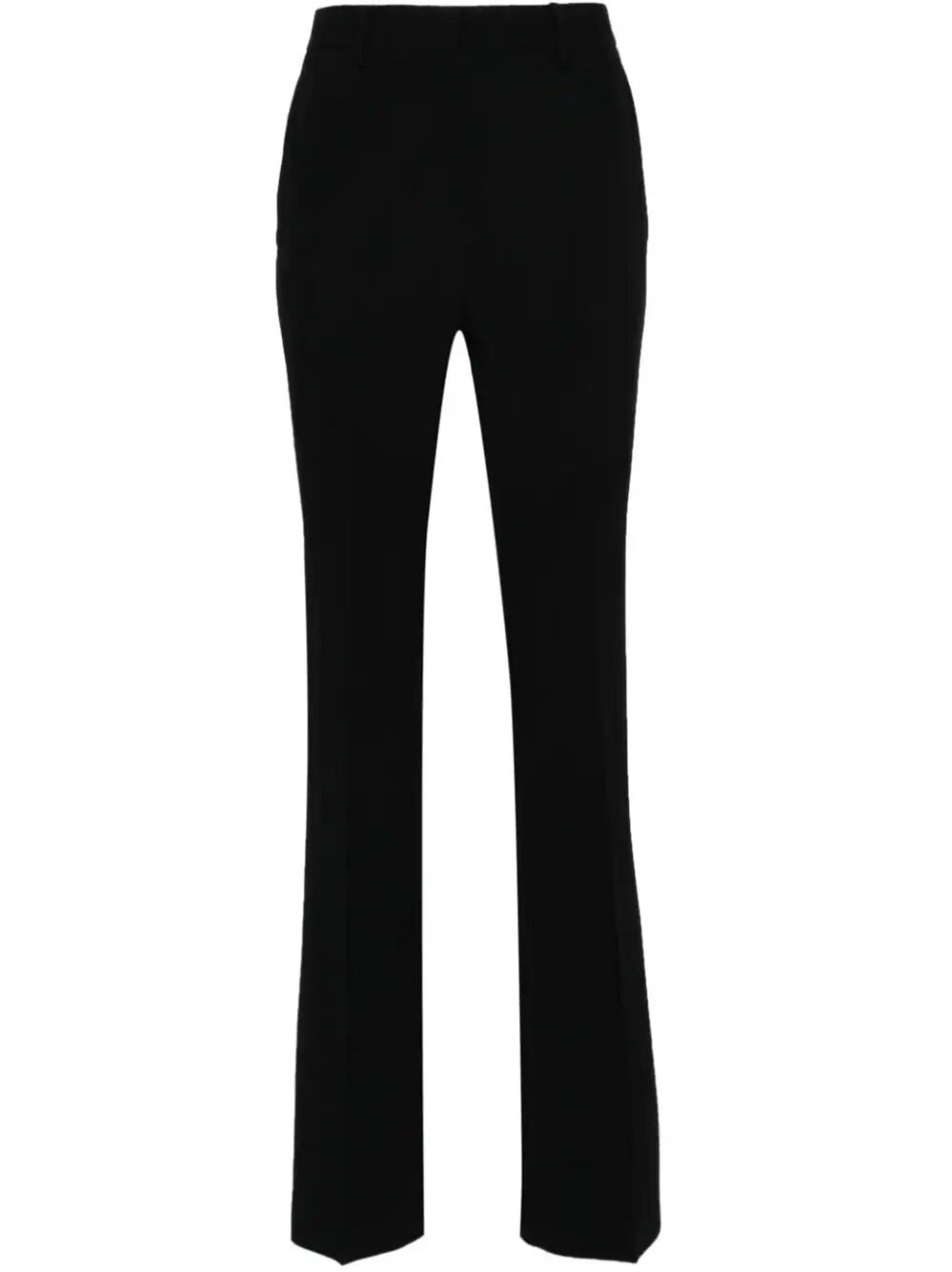 N°21 Crepe Straight-leg Trousers In Black  