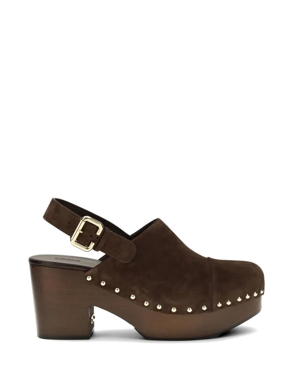 Chloe CHLOE Clog Gold Studs "Jeanette"　CHLOE クロッグ ゴールド スタッズ "ジャネット"