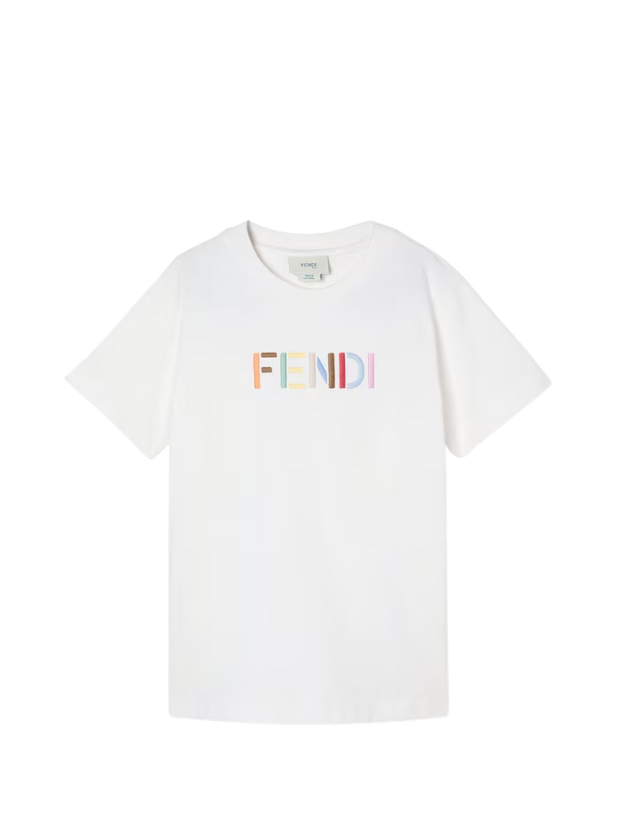 FENDI KIDS T-Shirt Jersey "Jui208.Ay8d F0tu9"　フェンディ キッズ Tシャツ ジャージ「Jui208.Ay8d F0tu9」 FENDI