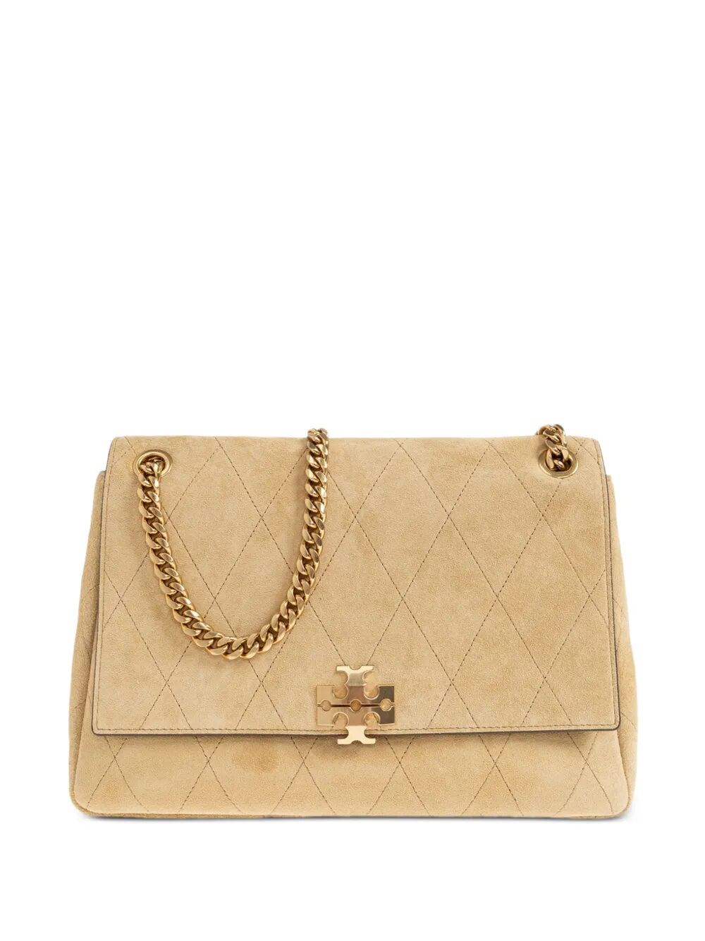 TORY BURCH Shoulder Bag Quilted Suede “Charlie”