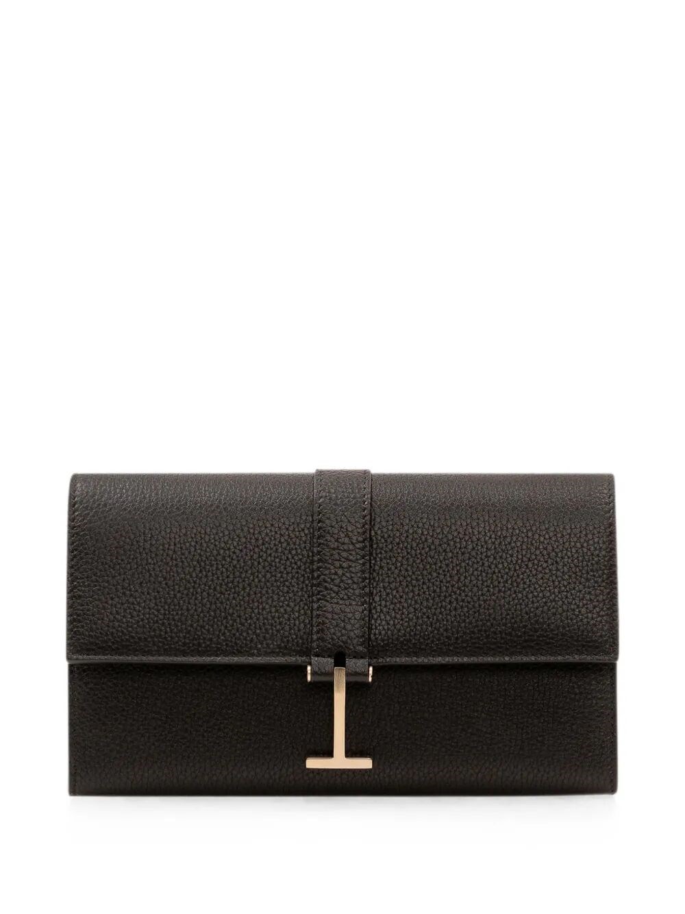 TOM FORD Pochette Grain Leather Wallet On Strap