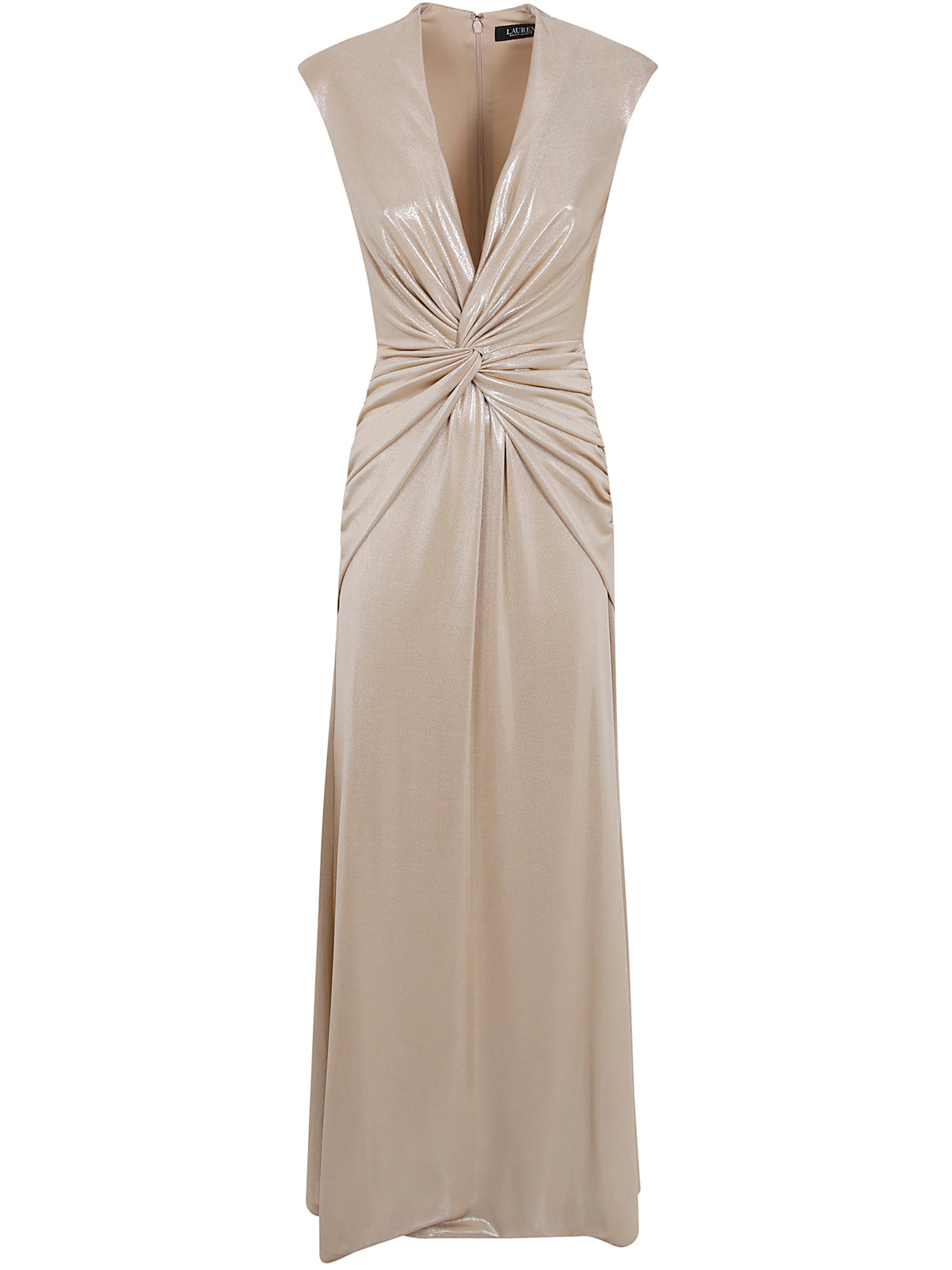 LAUREN RALPH LAUREN Dress Metallic Jersey “Knit Gown”