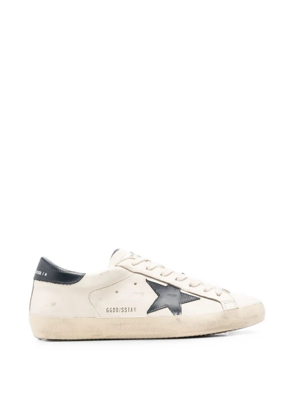 GOLDEN GOOSE Trainers Shiny Leather Star And Heel "Superstar"　GOLDEN GOOSE トレーナー シャイニーレザー スターアンドヒール「スーパースター」 GOLDEN