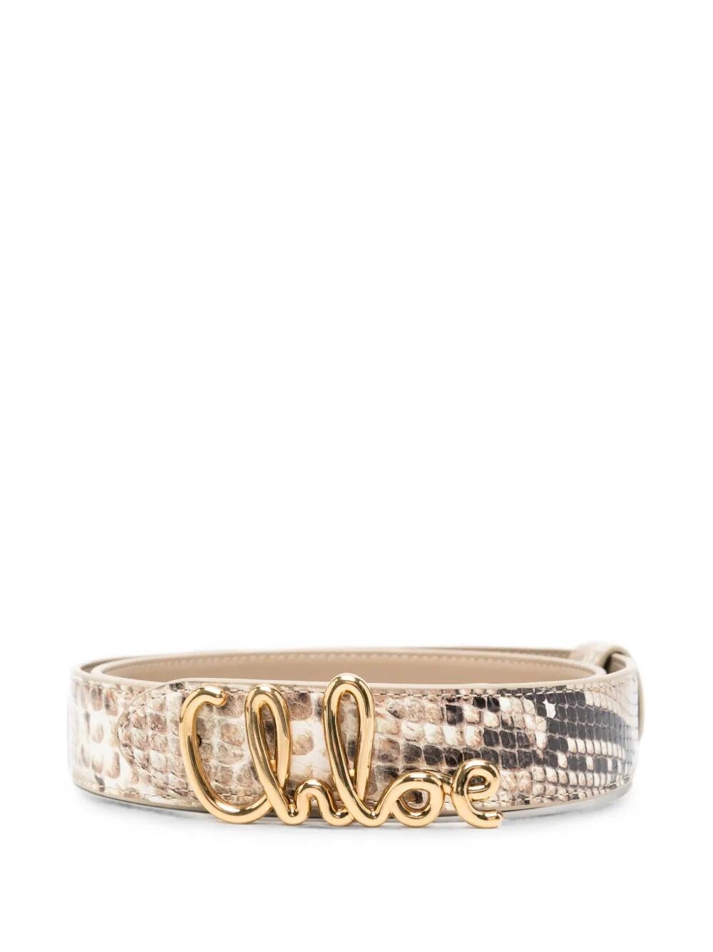 CHLOE Belt Leather Beige "Chloe` Iconic"　クロエ ベルト レザー ベージュ 「クロエ アイコニック」 CHLOE