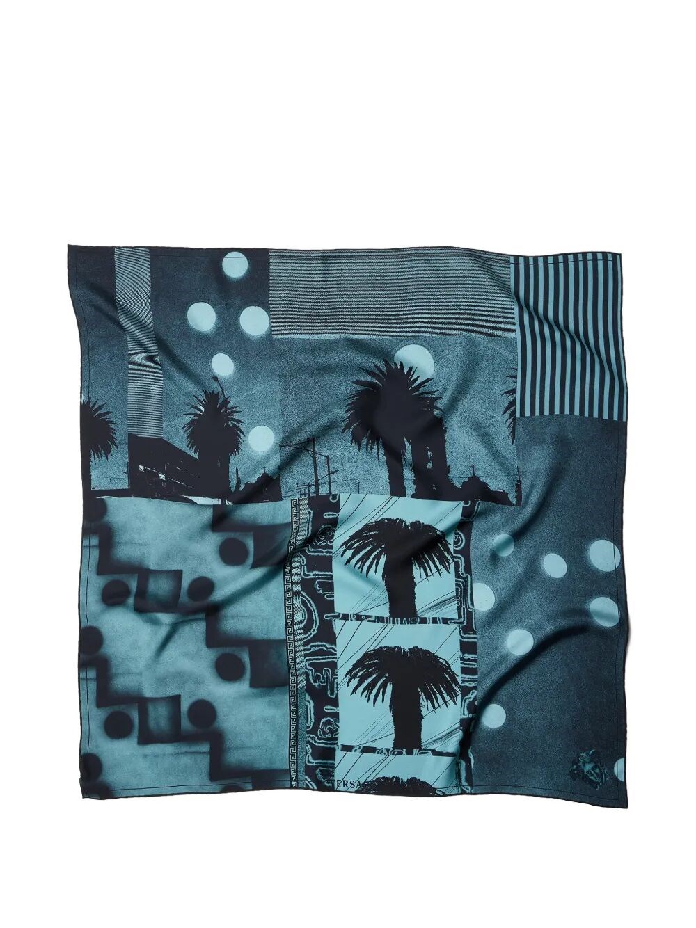 VERSACE Scarf Bio Print "Sunset Palms"　VERSACE スカーフ バイオプリント「Sunset Palms」 VERSACE
