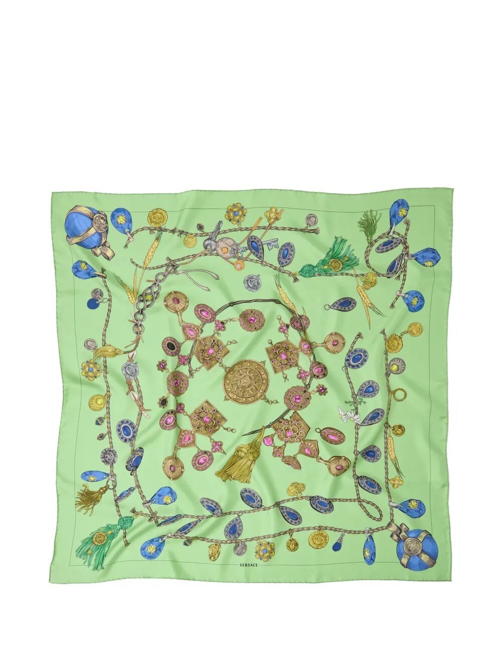 VERSACE Scarf Bio Print "Broken Jewels"　VERSACE スカーフ バイオプリント「Broken Jewels」 VERSACE