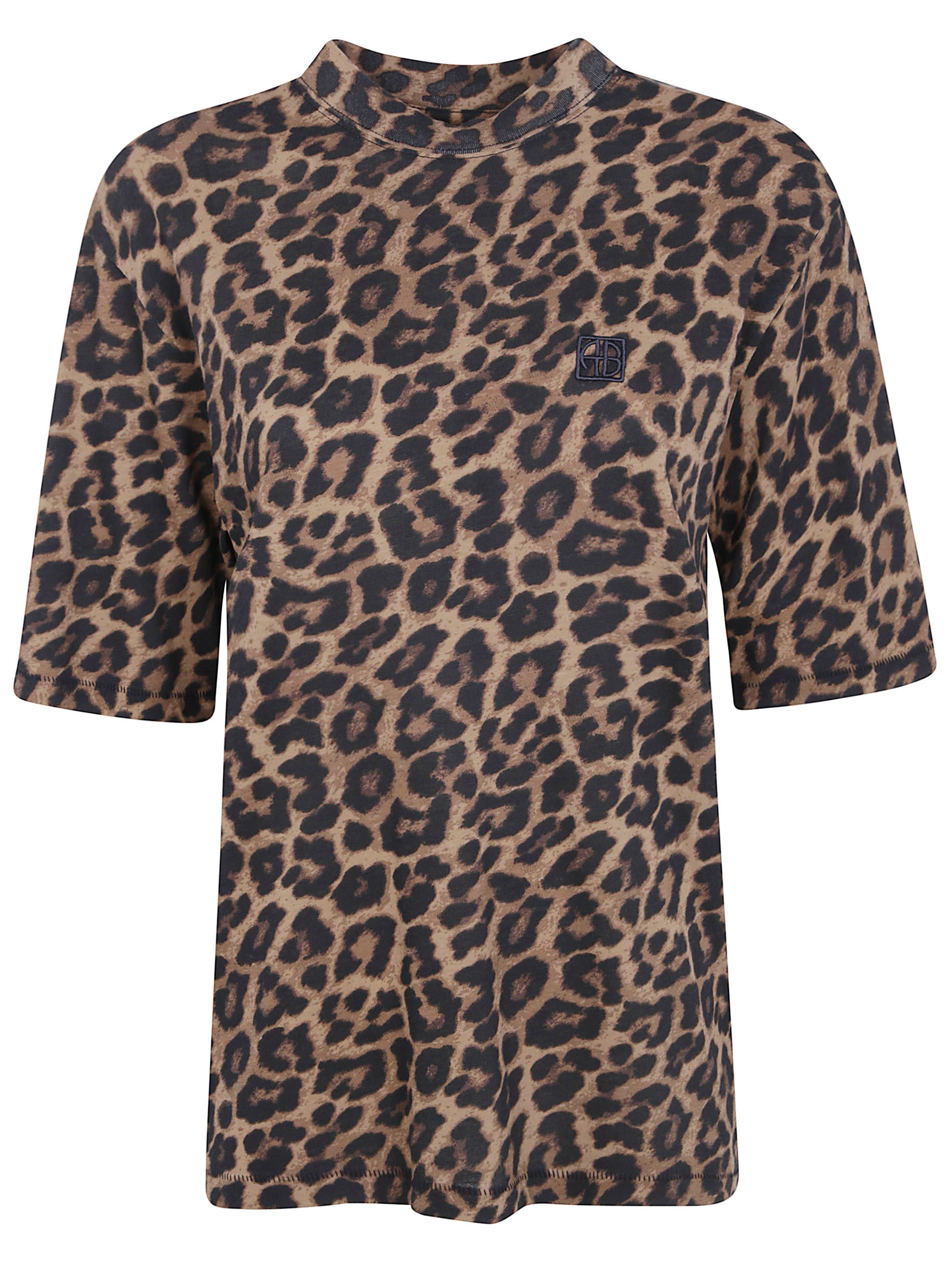 ANINE BING T-Shirt Leopard Print "Avi"