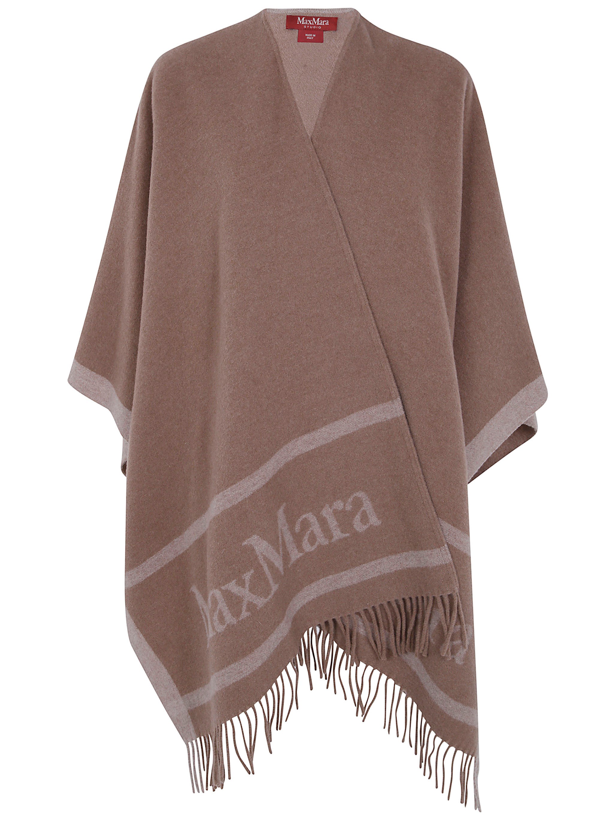 MAX MARA STUDIO Cape Wool 100% "Mst Pirania"　MAX MARA STUDIO ケープ ウール100% 「Mst Pirania」 MAX
