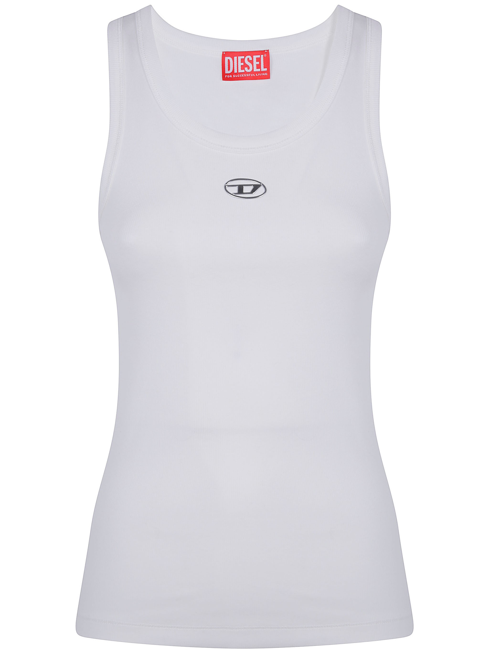Tank White "T Anki Od" Top