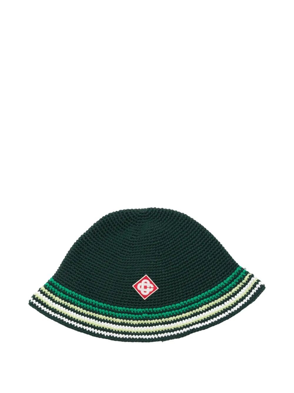 Casablanca CASABLANCA Hat Stripe Crochet "A. Pf26.Hat.120.01 Green"