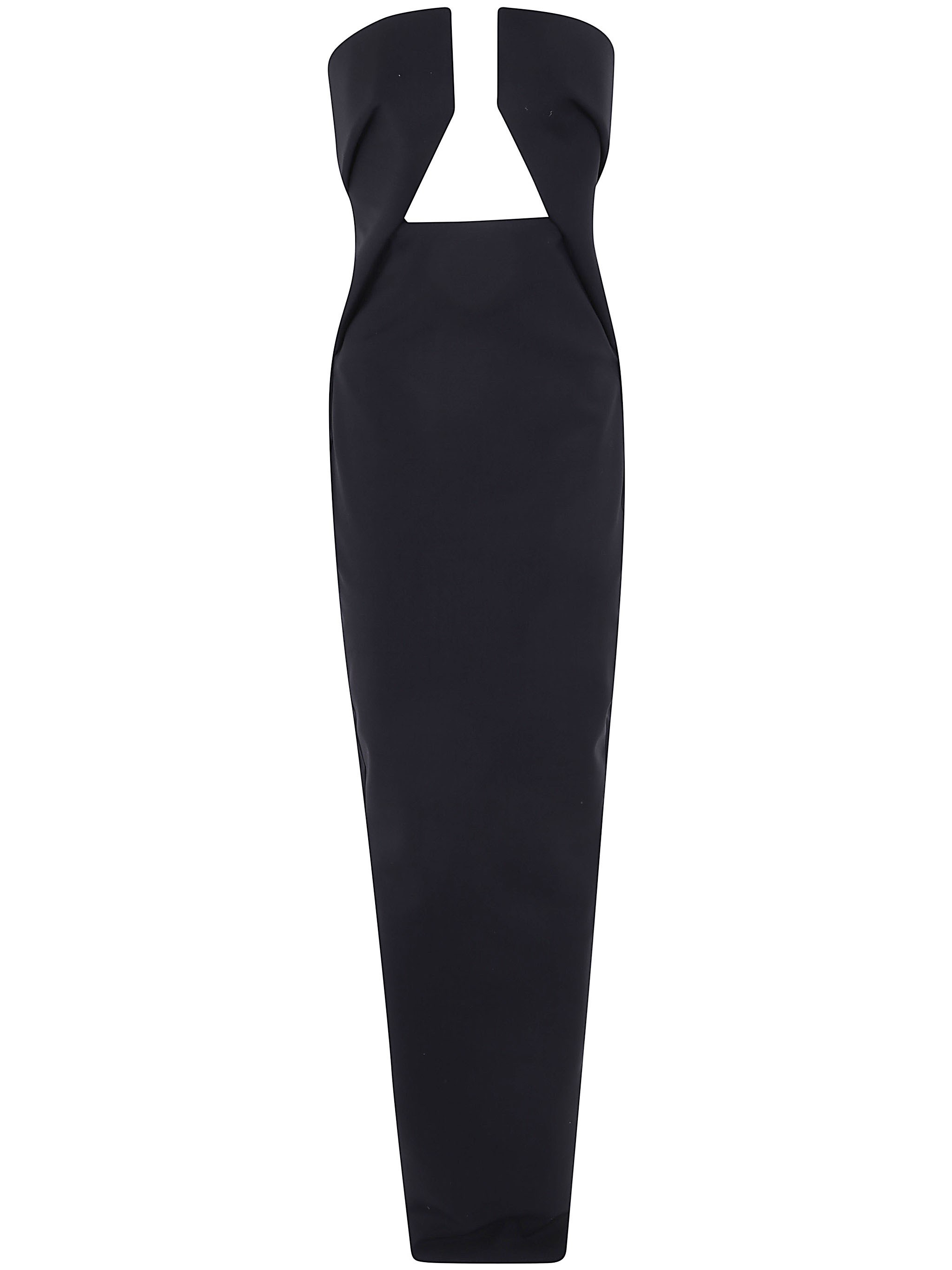RICK OWENS Dress Cut Out Back “Prong Gown”
