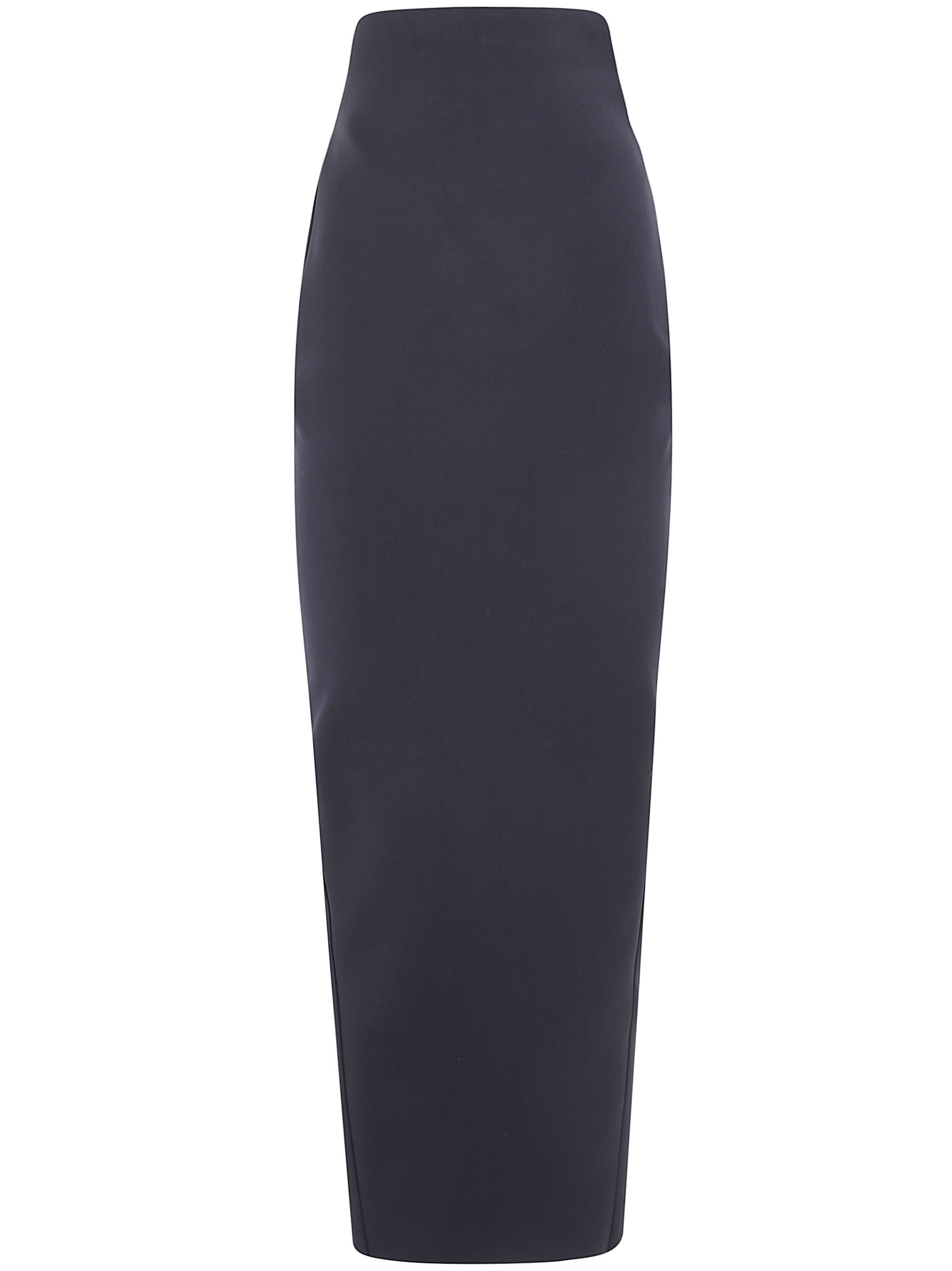 RICK OWENS Skirt Wool Black “Dirt Pillar”