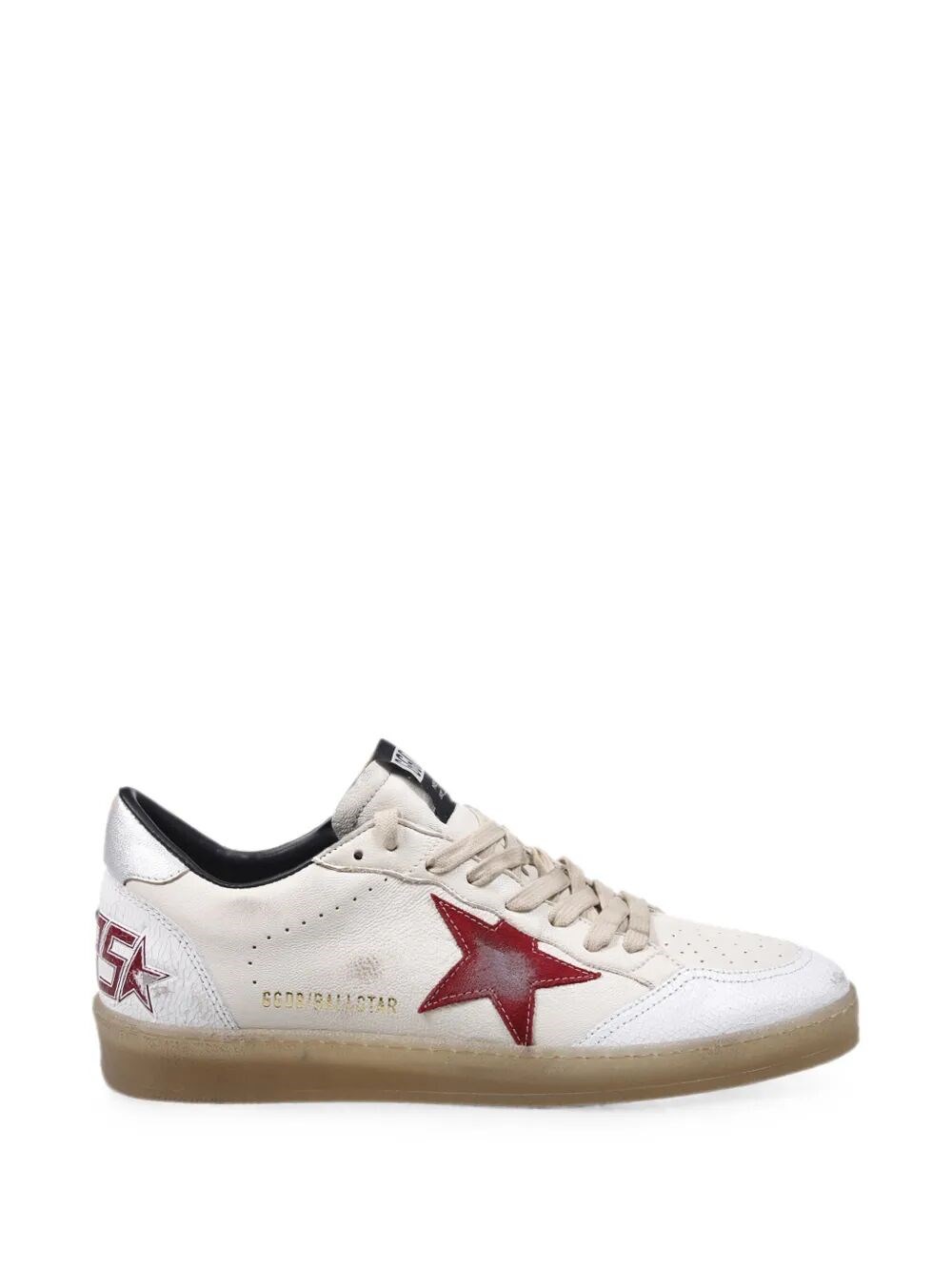 GOLDEN GOOSE Trainers Nappa Upper And Tongue Crack Suede Toe And Spur　GOLDEN GOOSE トレーナー ナッパ アッパーとタン クラック スエード トゥとスパー GOLDEN