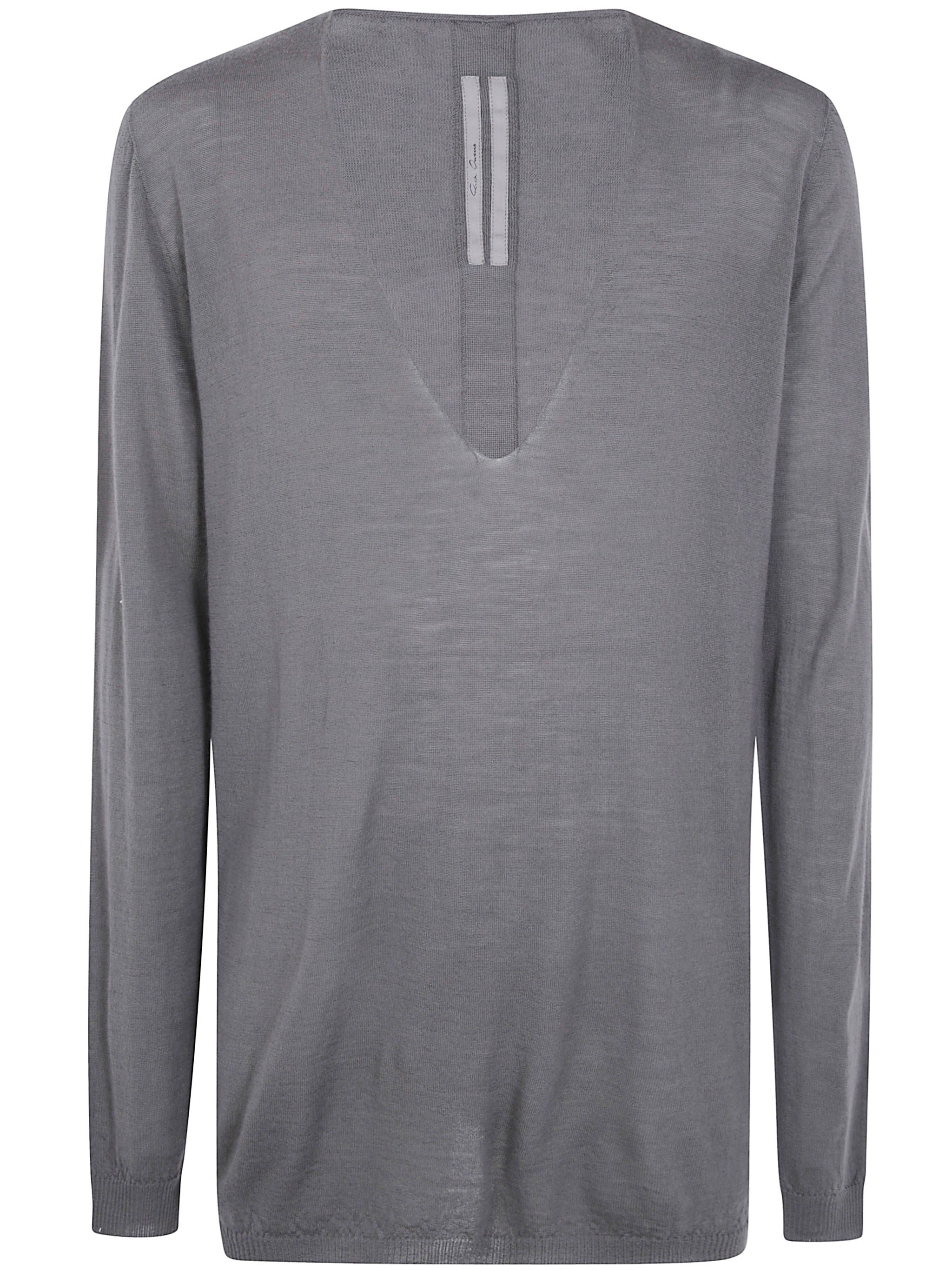 RICK OWENS Sweater Wool "Oversized V"　RICK OWENS セーター ウール "オーバーサイズ V" RICK