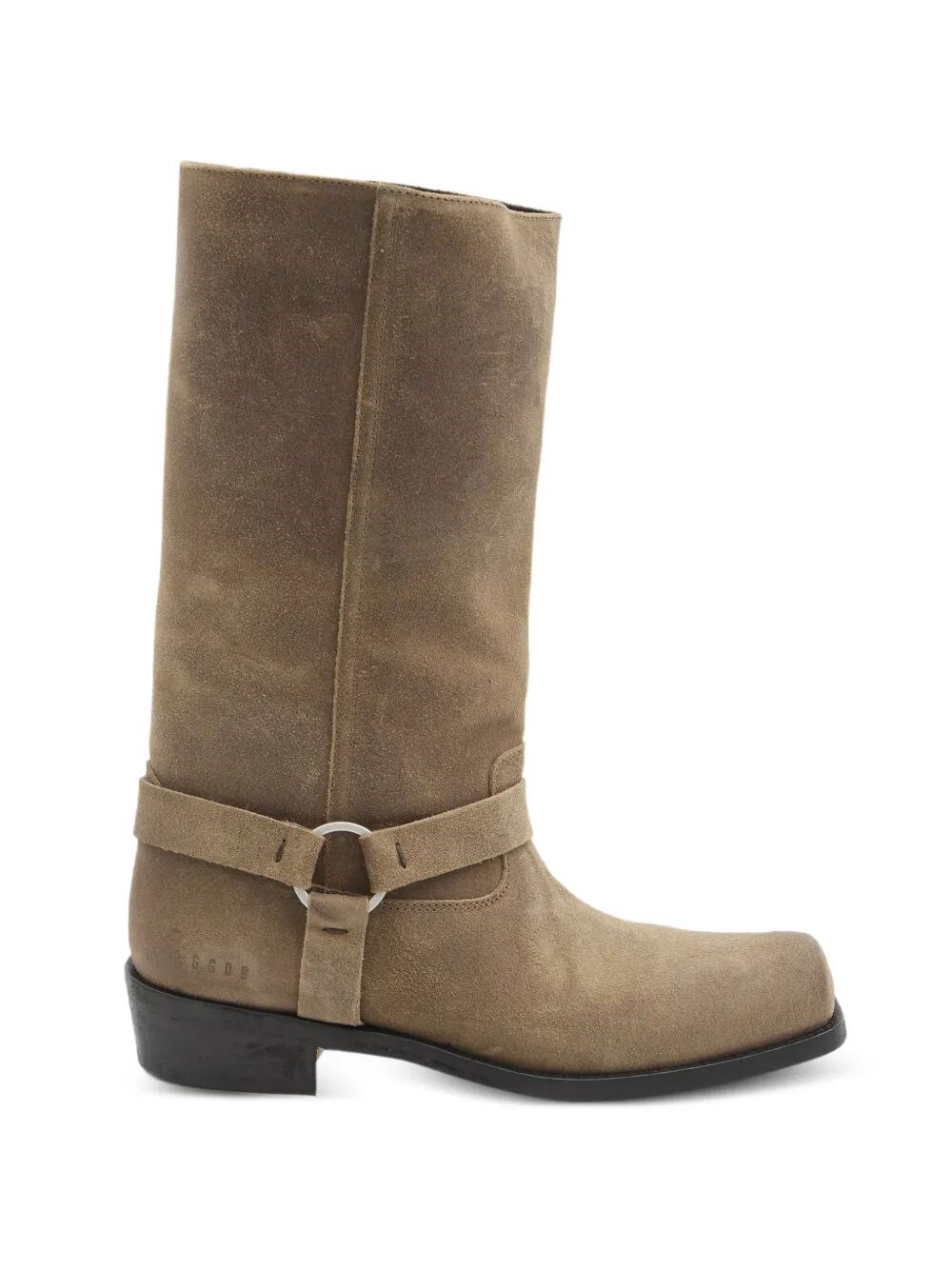 GOLDEN GOOSE Boots Waxed Suede Upper With Strap “Biker”