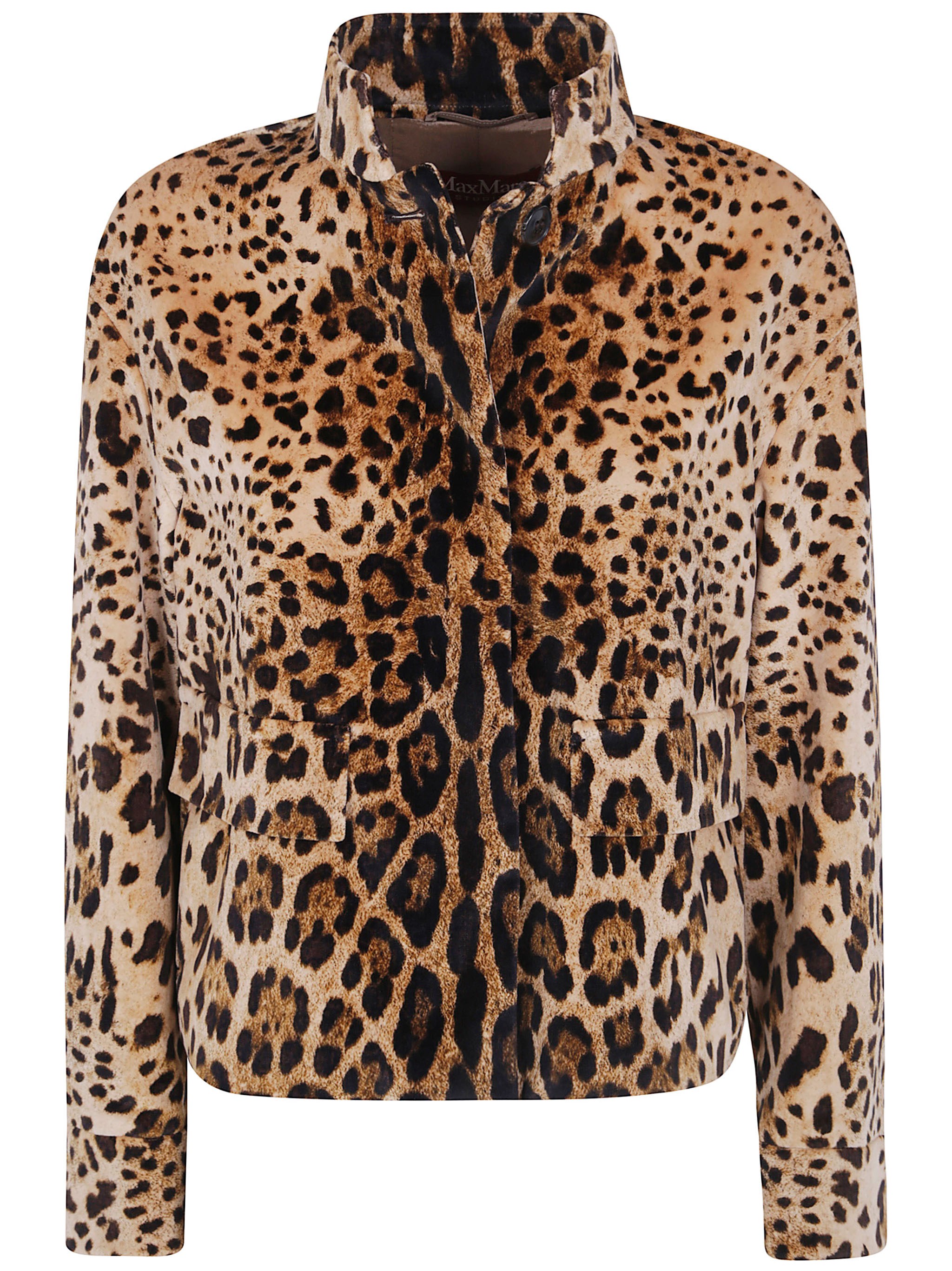 Max Mara MAX MARA STUDIO Jacket Leopard Velvet "Mst Edro"