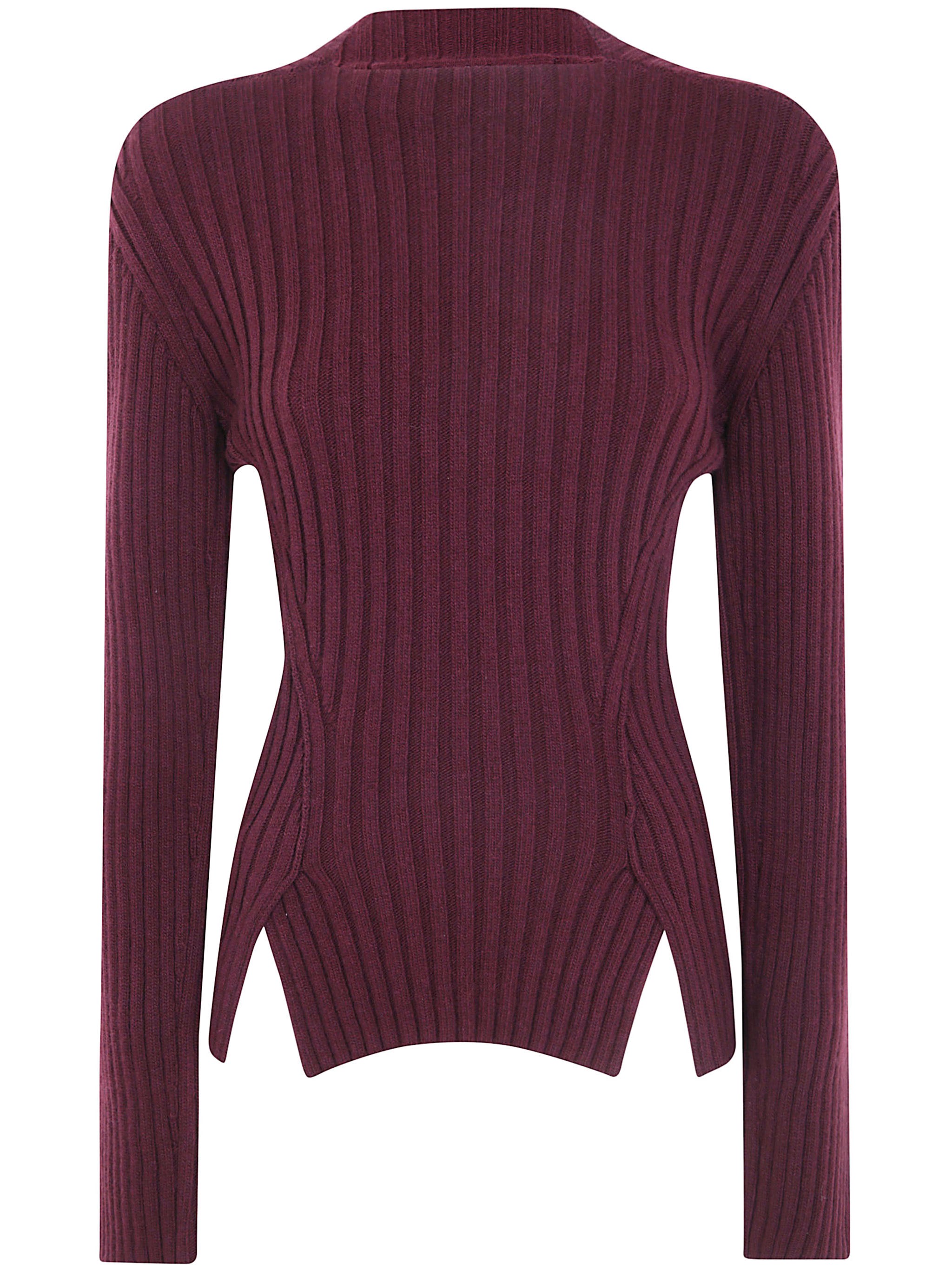 VICTORIA BECKHAM Sweater Merino Wool “Rib Jumper”