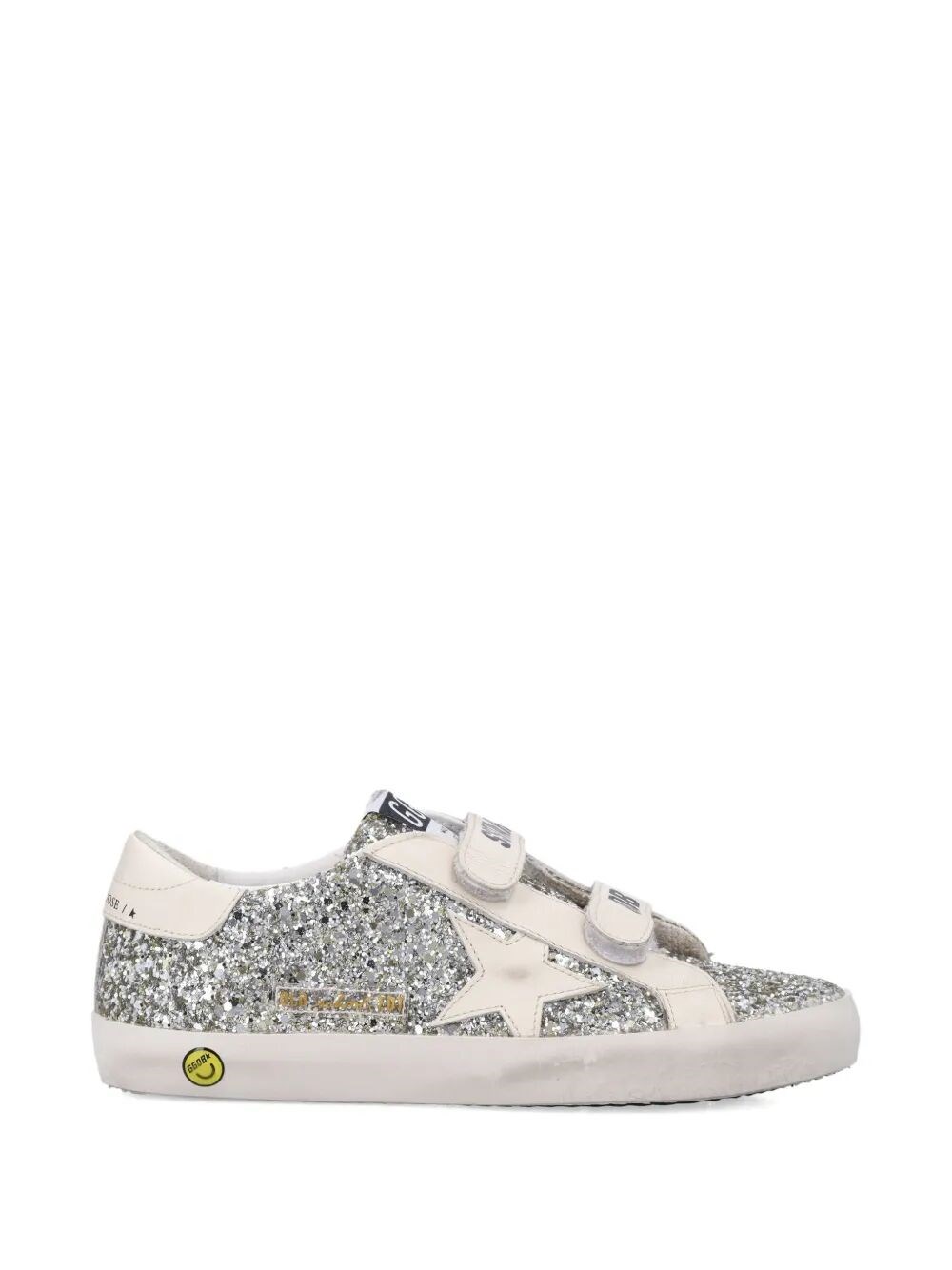 GOLDEN GOOSE KIDS Trainers Glitter Upper Leather "Old School"　GOLDEN GOOSE KIDS トレーナー グリッターアッパーレザー「オールドスクール」 GOLDEN