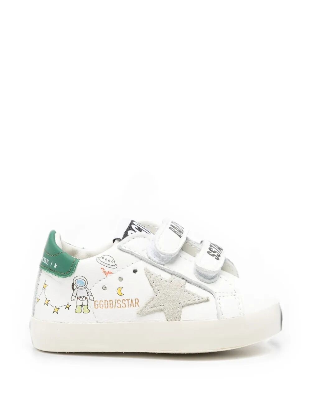 GOLDEN GOOSE KIDS Trainers Suede Star Leather Heel "Baby School"　GOLDEN GOOSE KIDS トレーナー スエード スター レザー ヒール "ベビースクール" GOLDEN
