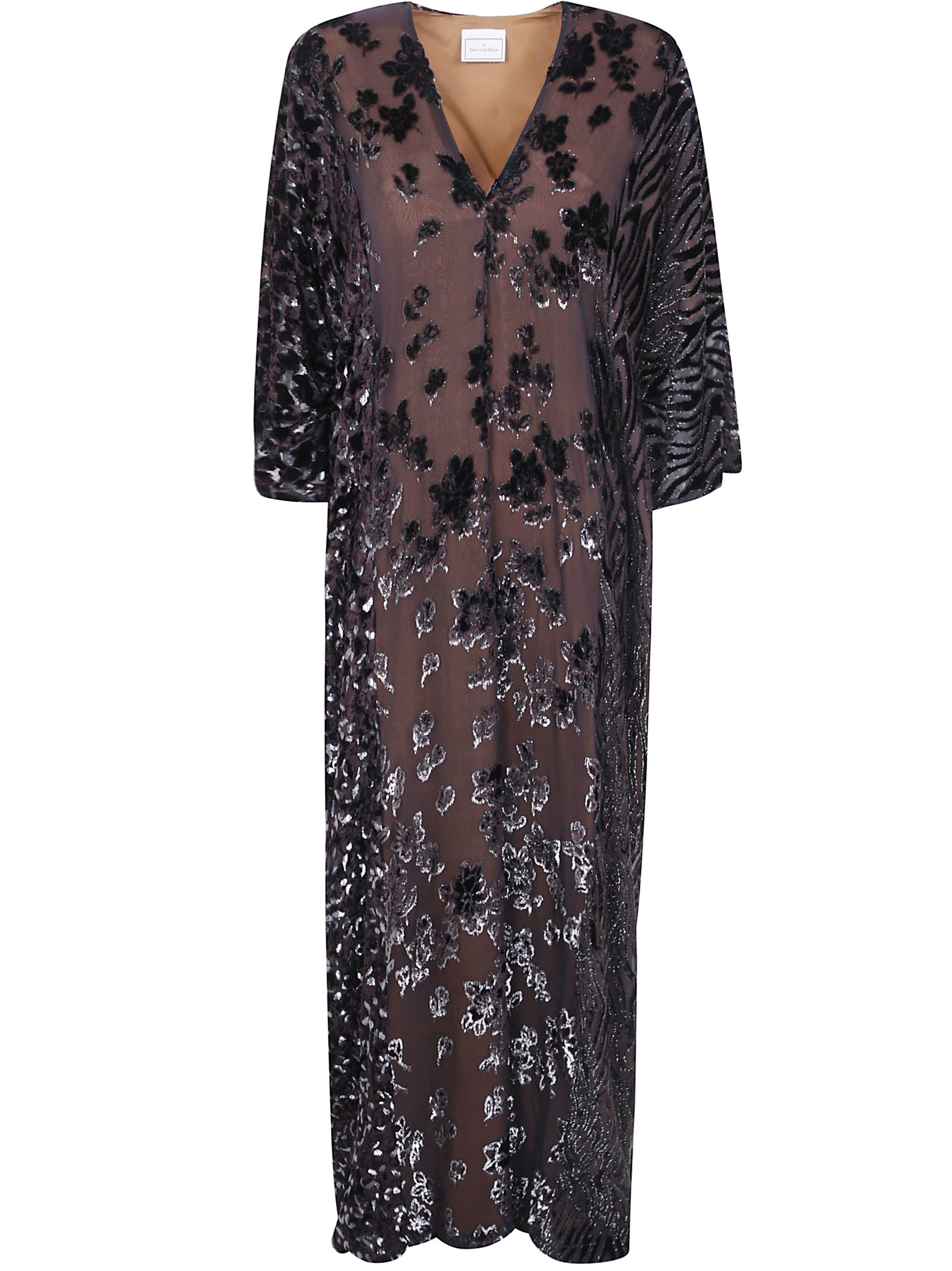 PIERRE LOUIS MASCIA Dress Sequin Detail "Patchwork"
