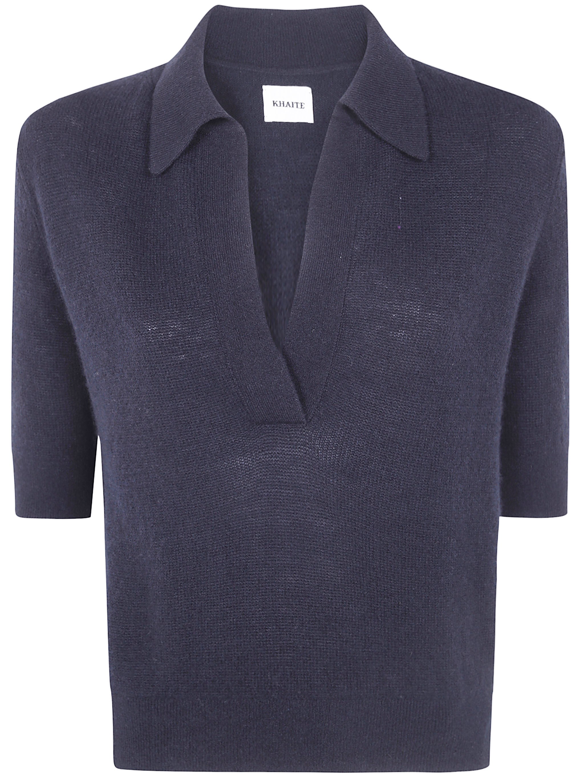 KHAITE Sweater Cashmere "Shrunken Jo" Polo
