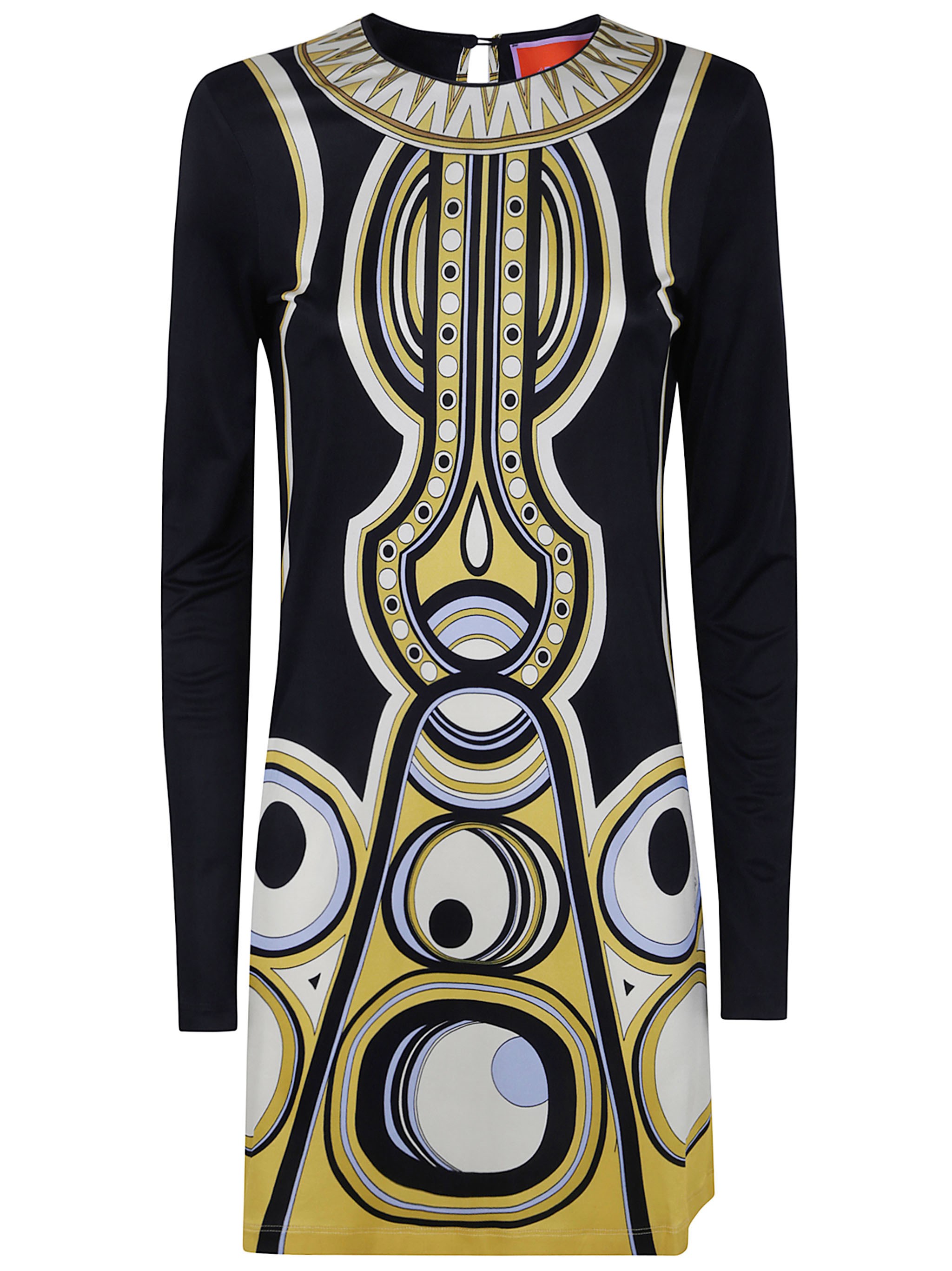 LA DOUBLE J Dress Multicolor "Slinky" Mini Swing