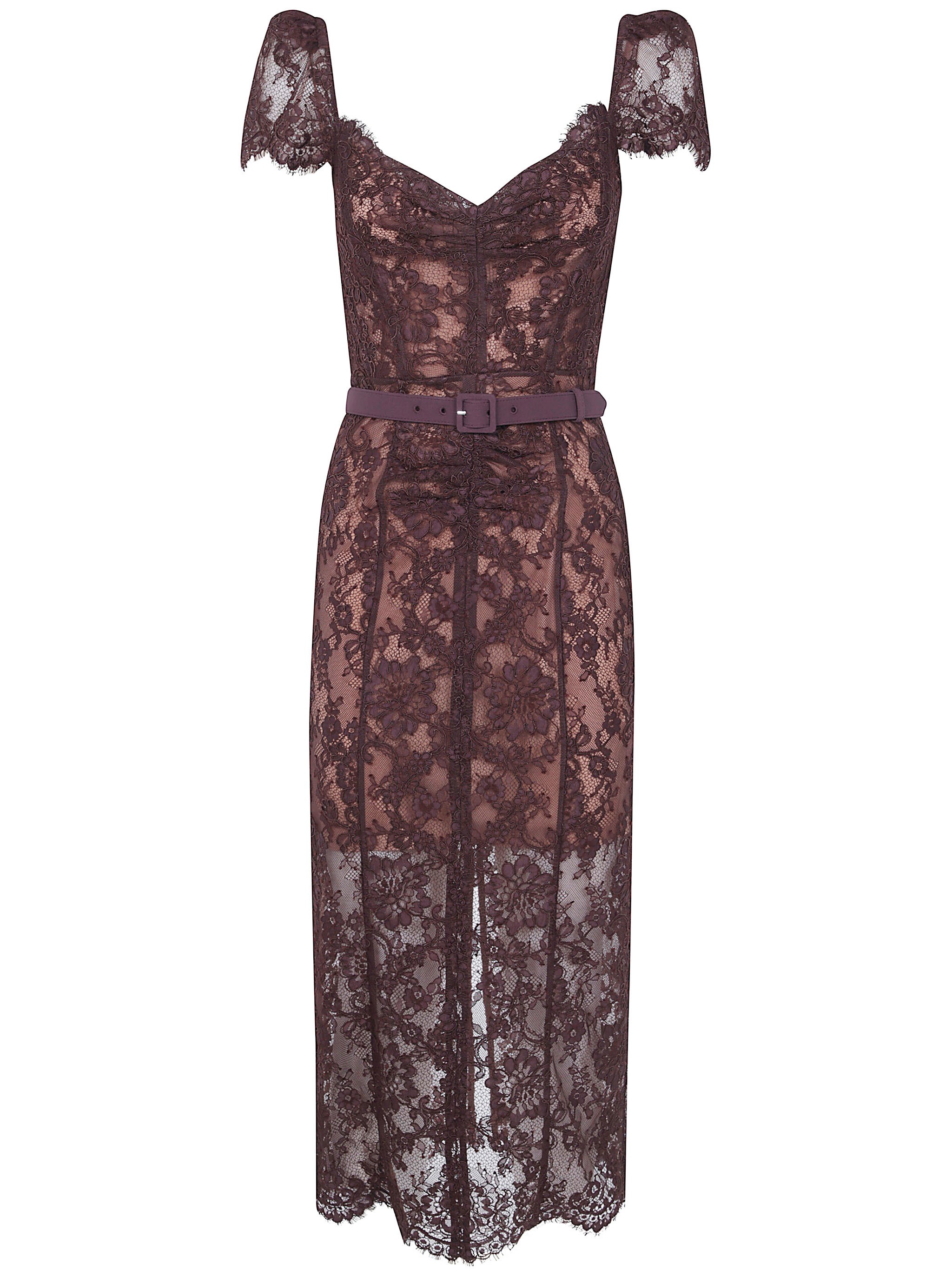 SELF-PORTRAIT Dress Floral Lace Midi