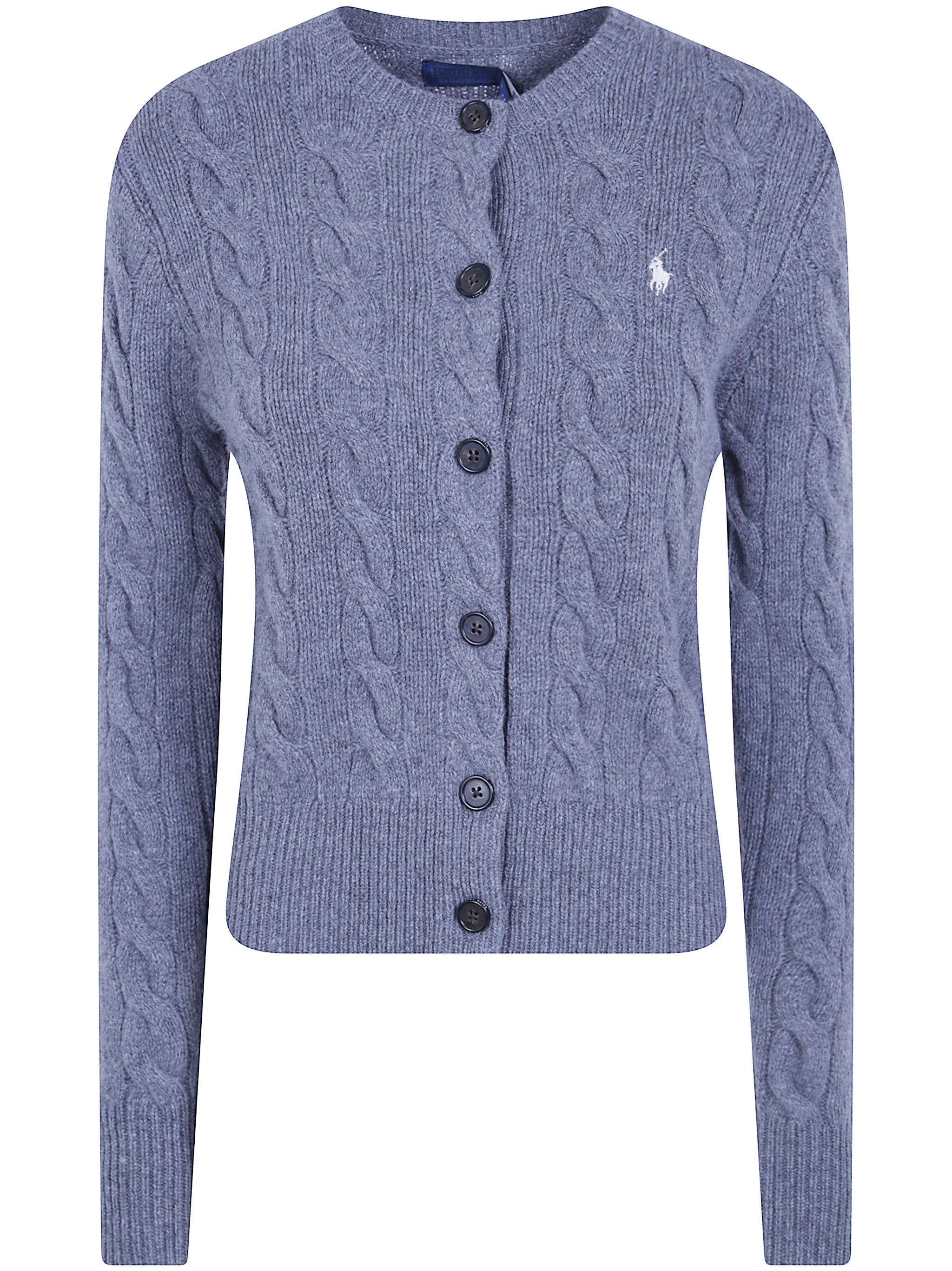 POLO RALPH LAUREN Sweater Cardigan “Flannel Grey Heather”